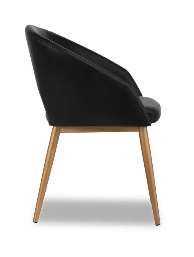 Thatcher Armchair - Champagne Gold, Onyx - Image 3