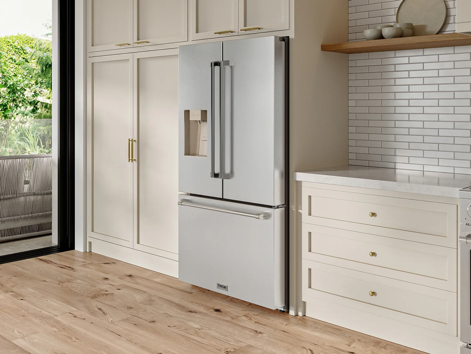 Thor Kitchen 36" 28.9 Cu. Ft. Stainless Steel French Door Refrigerator – TRF3628FFD - Image 8