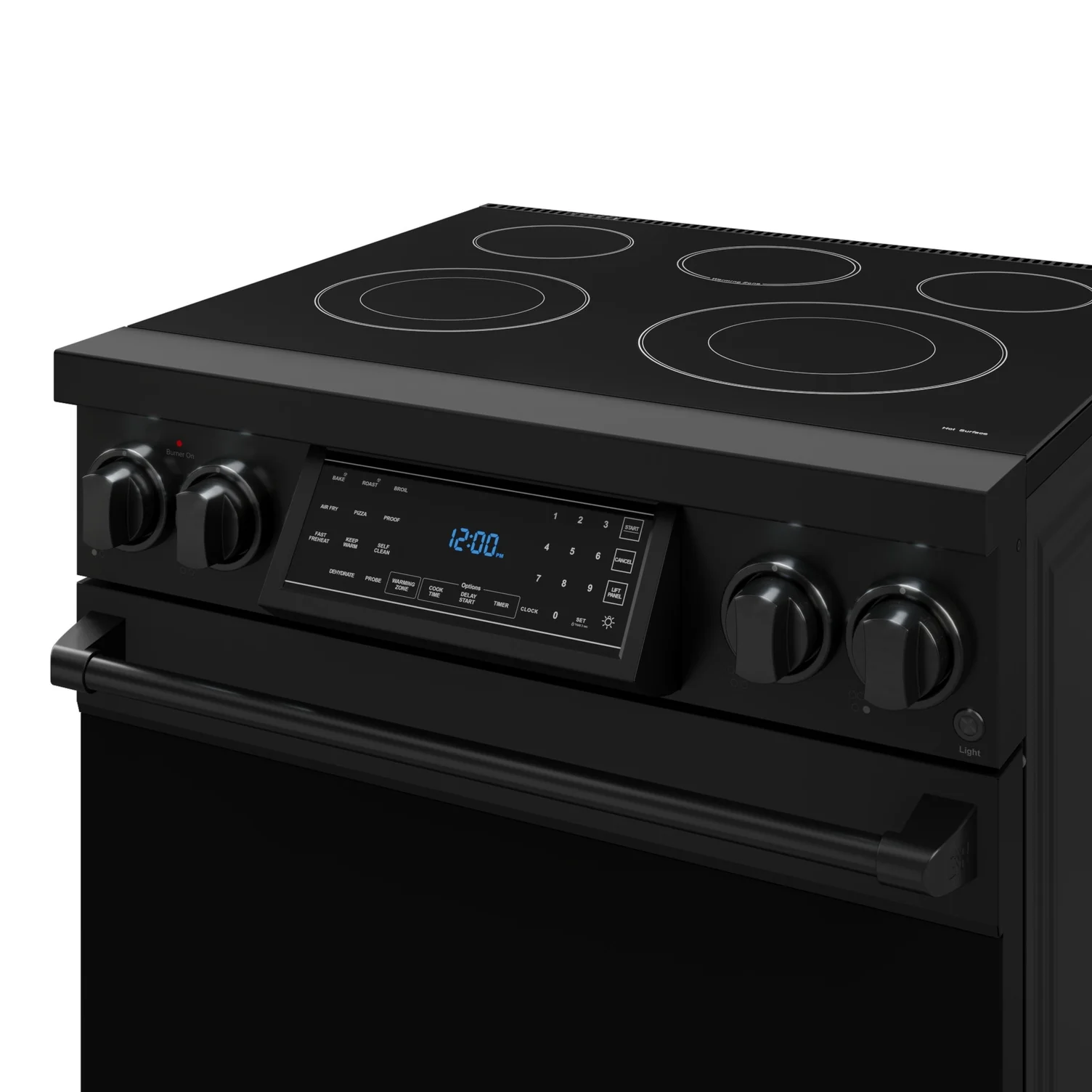 Thor Kitchen Black Stainless Steel Freestanding Professional Electric Range|Gordon Ramsay Series (4.55 cu.ft.) - RSE30B - Image 6