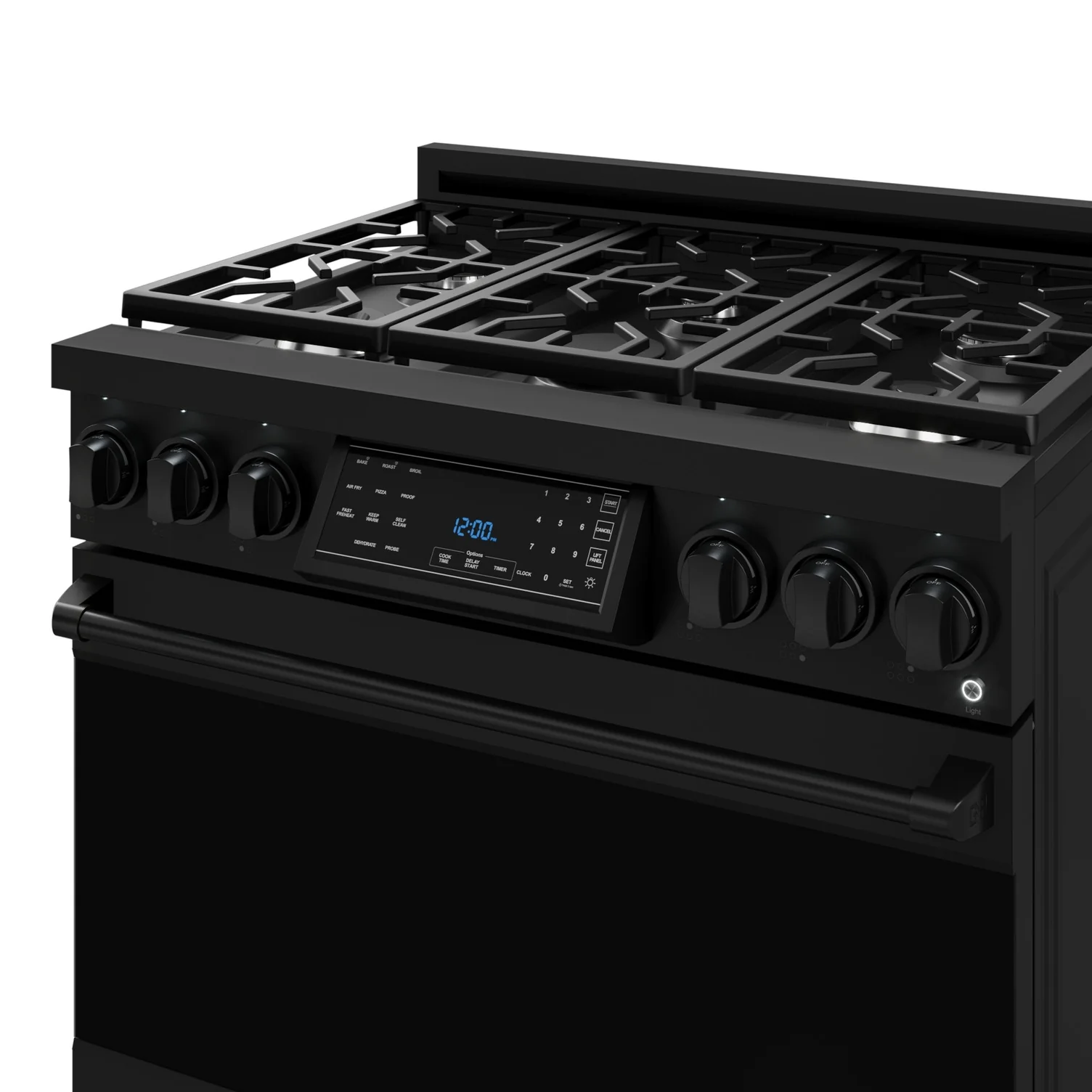 Thor Kitchen Black Stainless Steel Freestanding Professional Gas Range|Gordon Ramsay Series (6 cu.ft.) - RSG36B - Image 6