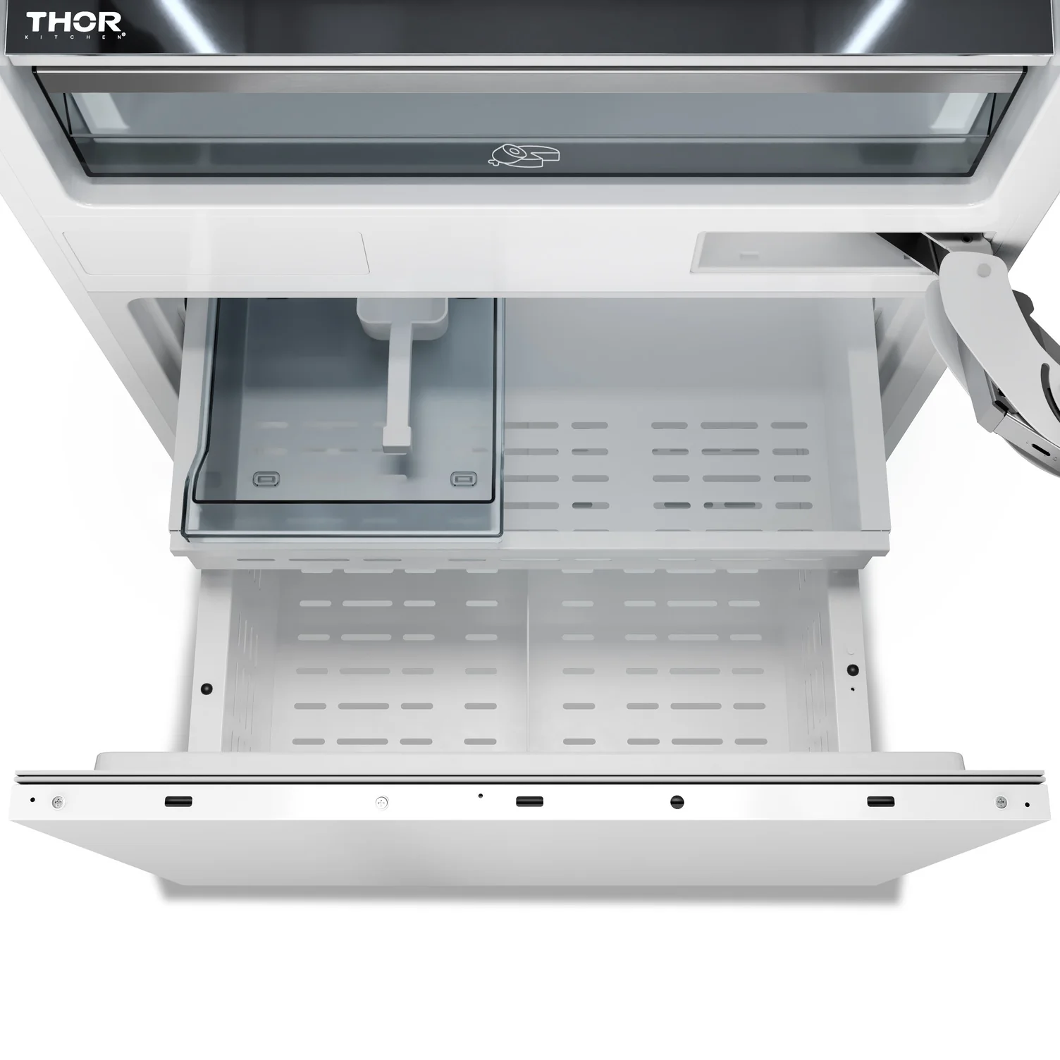 Thor Kitchen 29.75" 16.1 Cu. Ft. Panel-Ready Built-In Bottom-Freezer Refrigerator - XRF3016BBP - Image 7