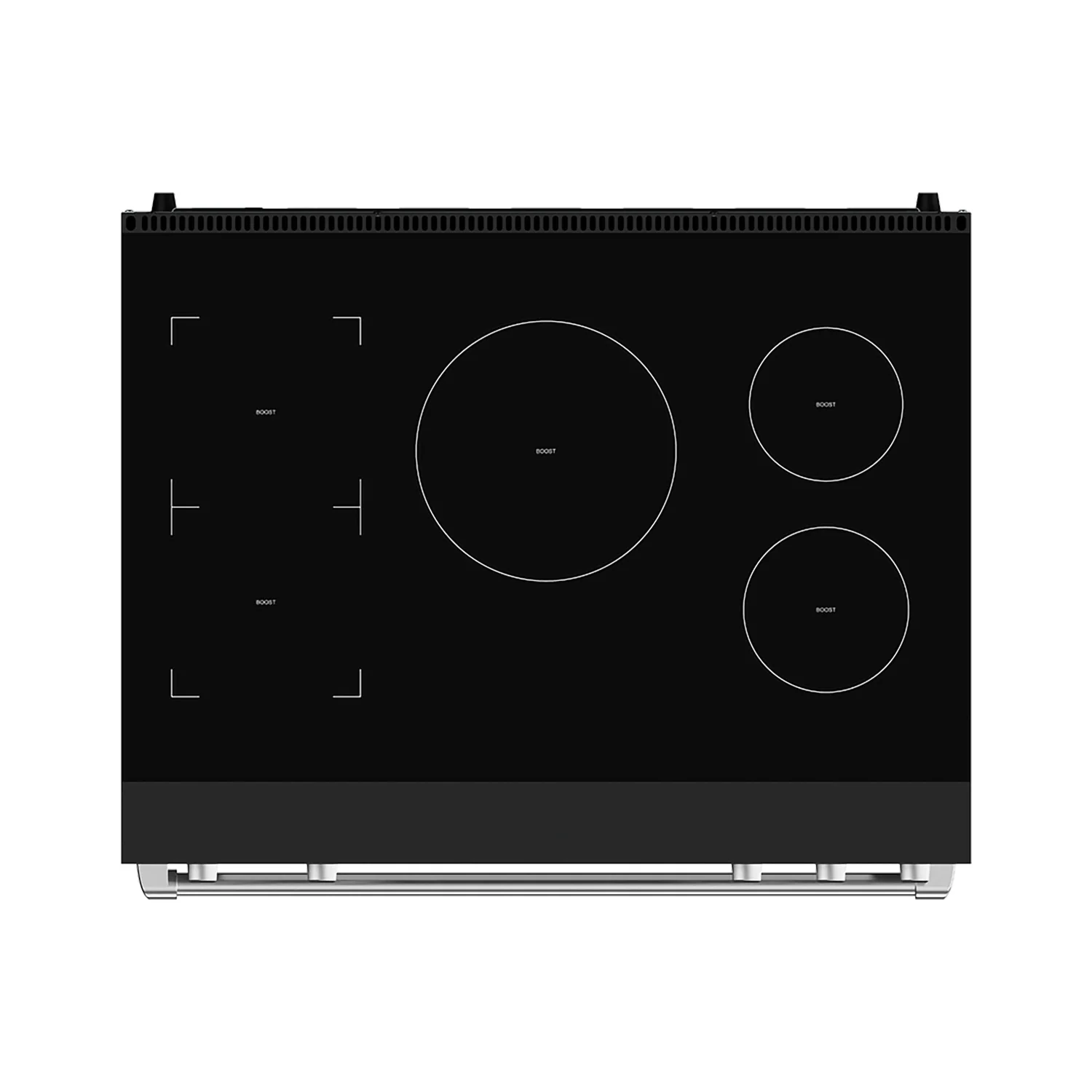Thor Kitchen Gordon Ramsay Black Stainless Steel 36" Induction Range (6.0 cu ft)- RSI36B - Image 5