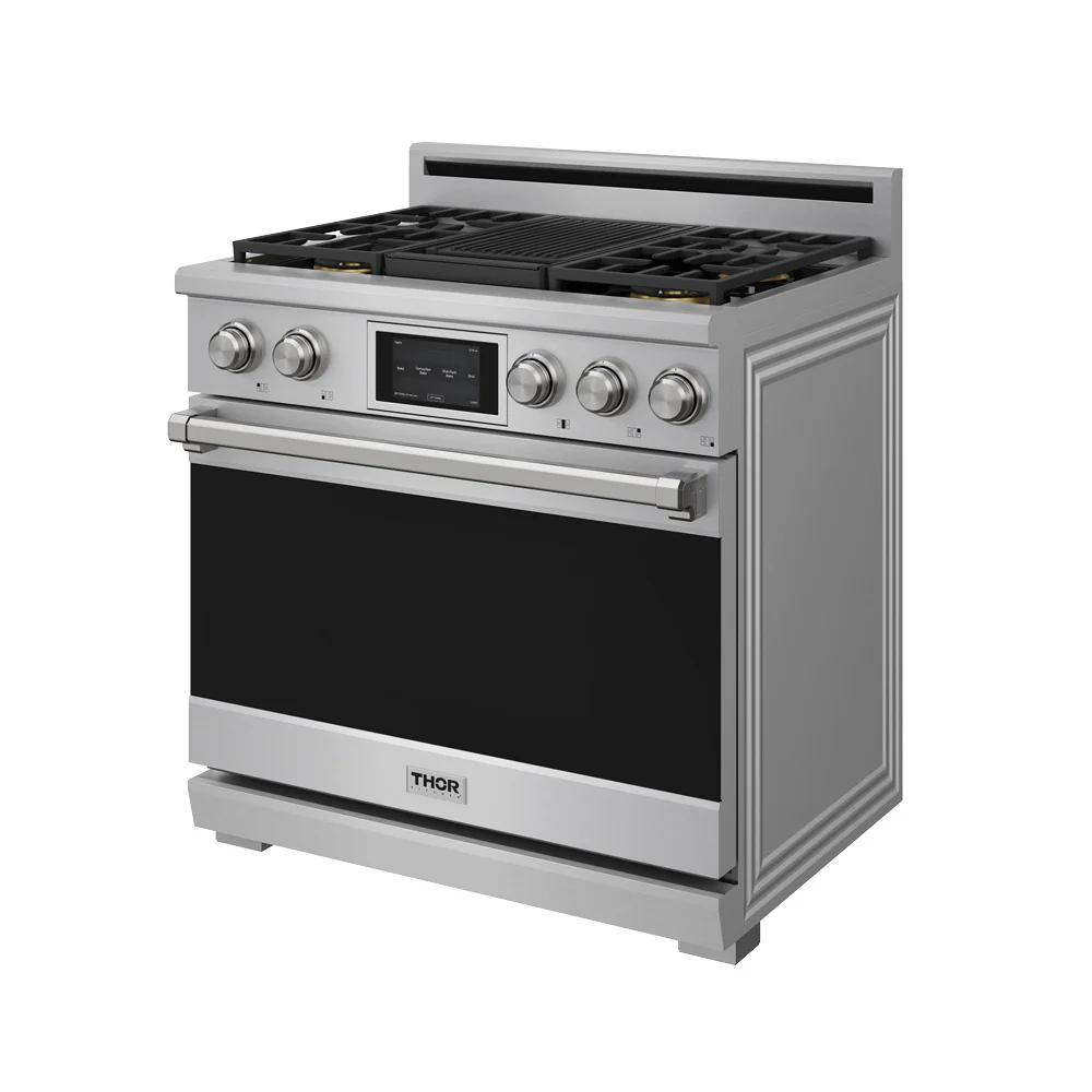 Thor Kitchen Stainless Steel 36" Dual Fuel Range (6.0 cu ft)- XRD36E - Image 2