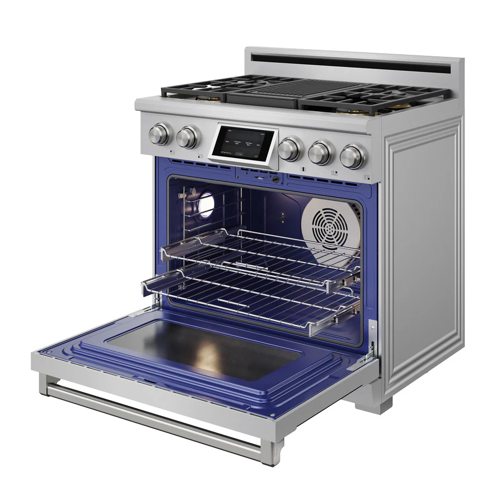 Thor Kitchen Stainless Steel 36" Dual Fuel Range (6.0 cu ft)- XRD36E - Image 4
