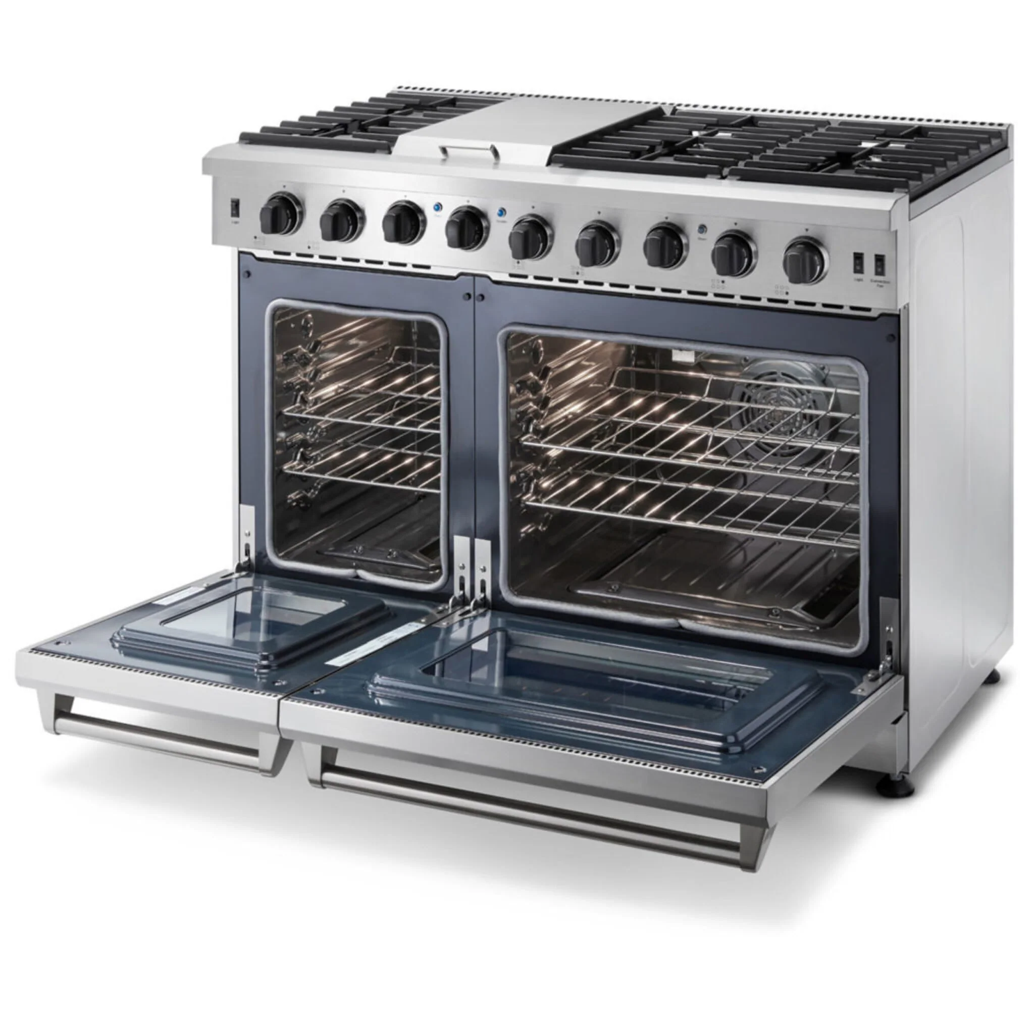 Thor Kitchen Stainless Steel Freestanding Gas Dual Oven Range (6.8 Cu. Ft.) - LRG4807U - Image 3