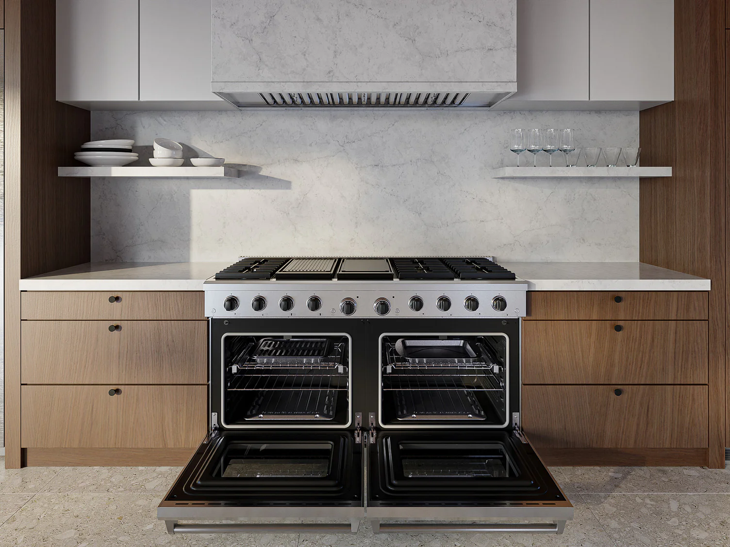 Thor Kitchen Stainless Steel Freestanding Gas Range (9.6 cu ft.) - LRG60E - Image 2