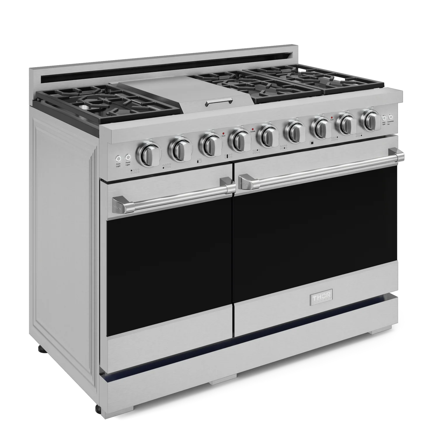 Thor Kitchen Stainless Steel Freestanding Professional Double Oven Gas Range|Gordon Ramsay Series (7 cu.ft.)- RSG48E - Image 4