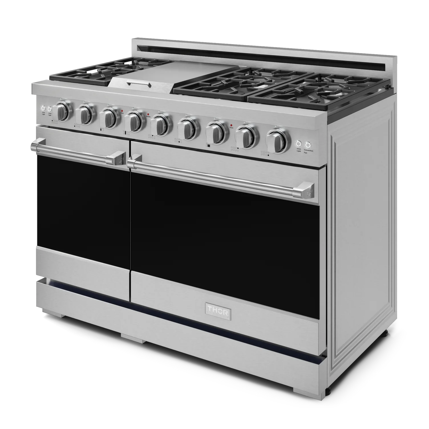 Thor Kitchen Stainless Steel Freestanding Professional Double Oven Gas Range|Gordon Ramsay Series (7 cu.ft.)- RSG48E - Image 5