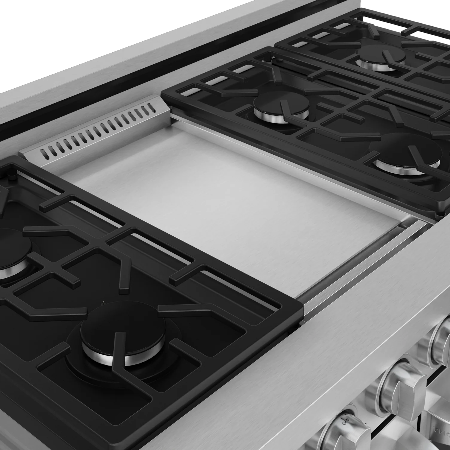 Thor Kitchen Stainless Steel Freestanding Professional Double Oven Gas Range|Gordon Ramsay Series (7 cu.ft.)- RSG48E - Image 6