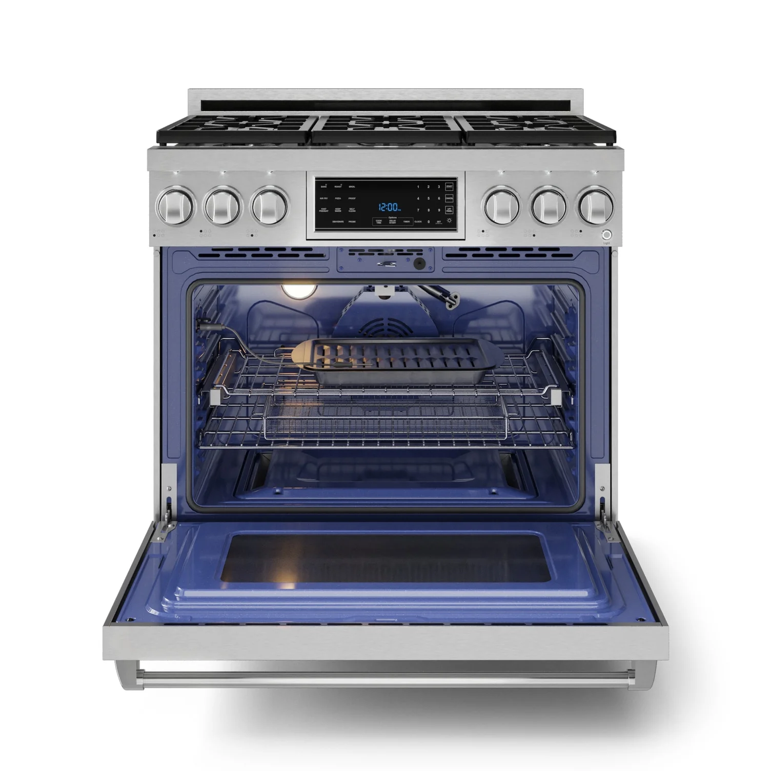 Thor Kitchen Stainless Steel Freestanding Professional Gas Range|Gordon Ramsay Series (6 cu.ft.) - RSG36 - Image 2
