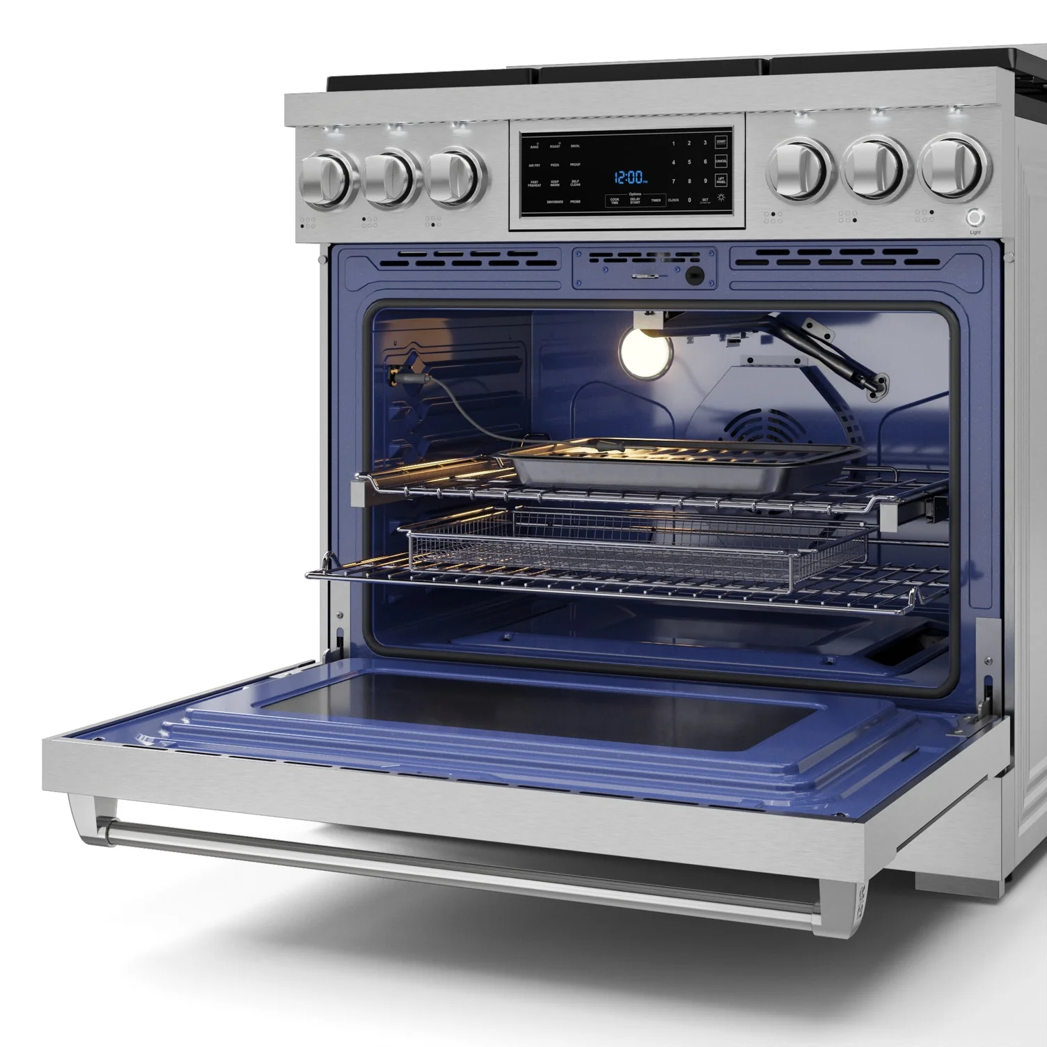 Thor Kitchen Stainless Steel Freestanding Professional Gas Range|Gordon Ramsay Series (6 cu.ft.) - RSG36 - Image 6