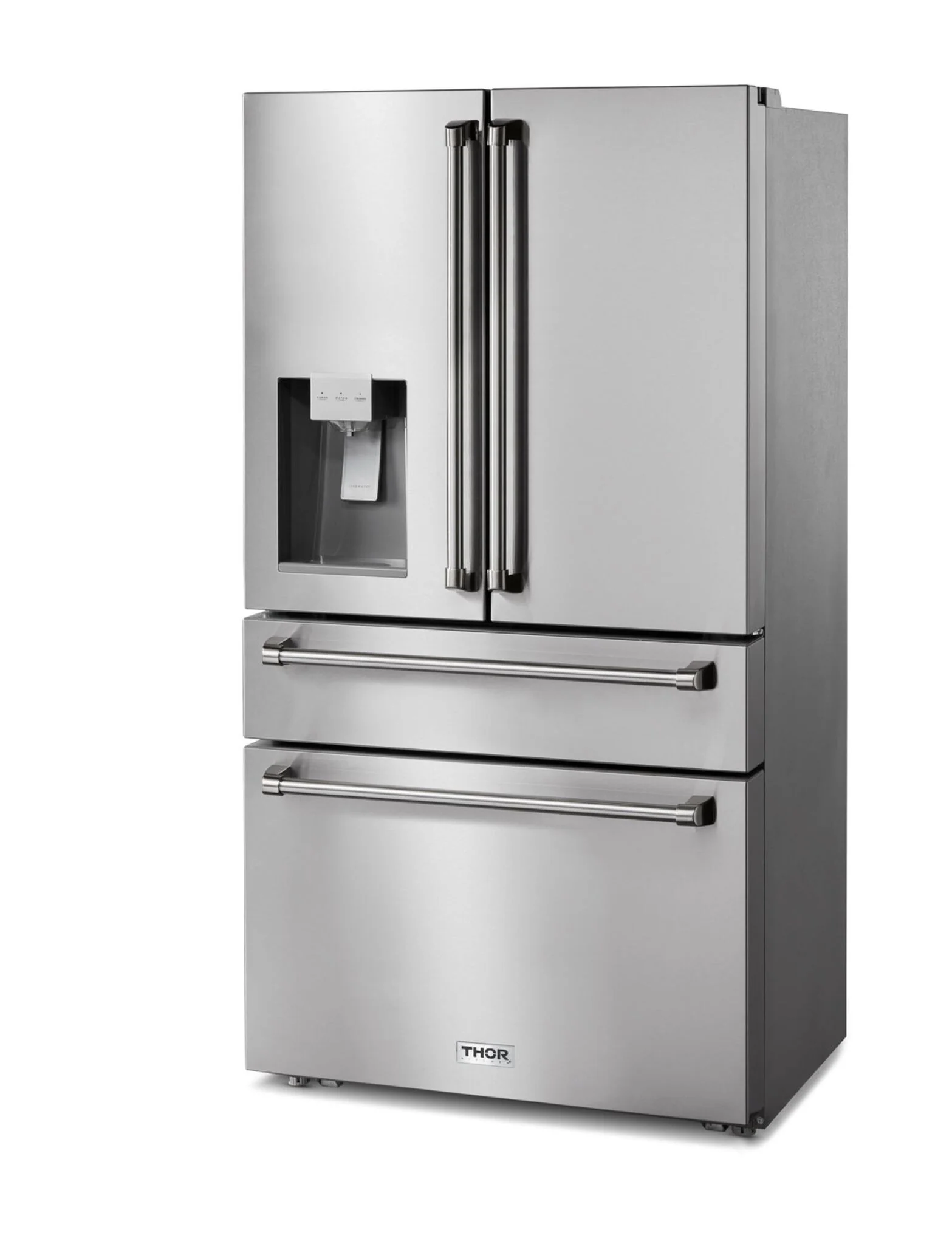 Thor Kitchen 36" 21.6 Cu. Ft. Stainless Steel French Door Refrigerator with Ice and Water Dispenser - TRF3601FD - Image 2