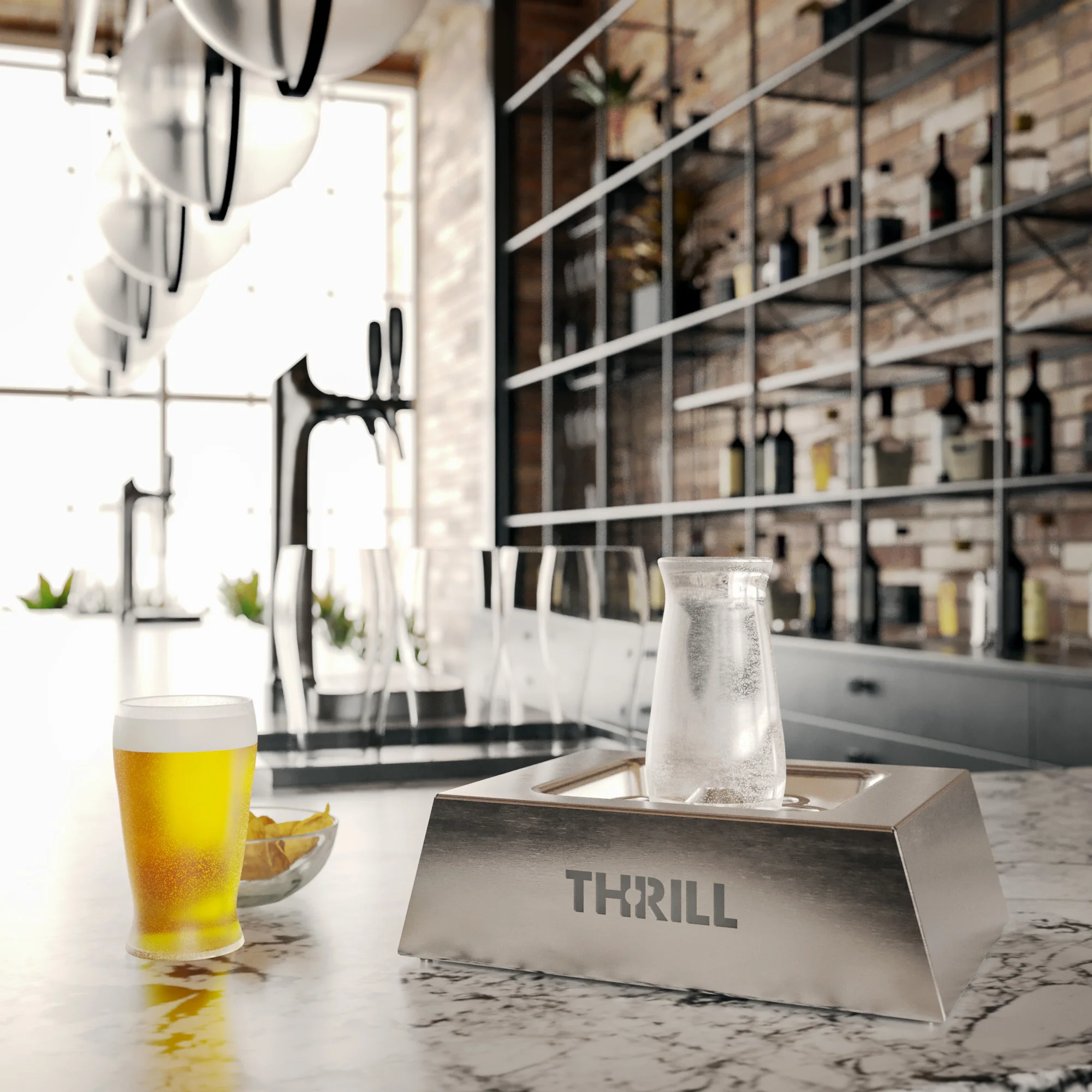Thrill Stainless Steel Freestanding Glass Chiller - JE.01.0.00 - Image 2