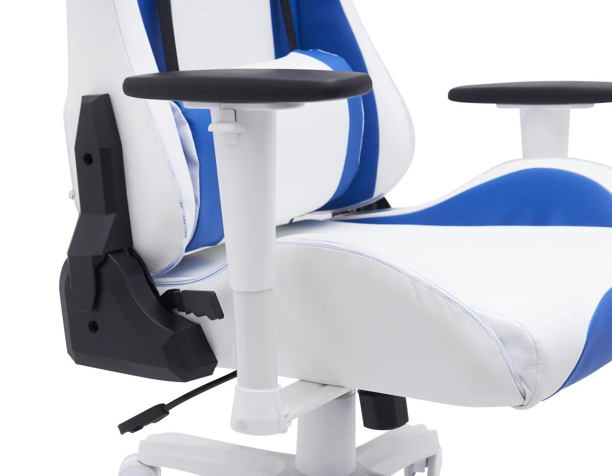 Thrine Gaming Chair - White/Blue - Image 5