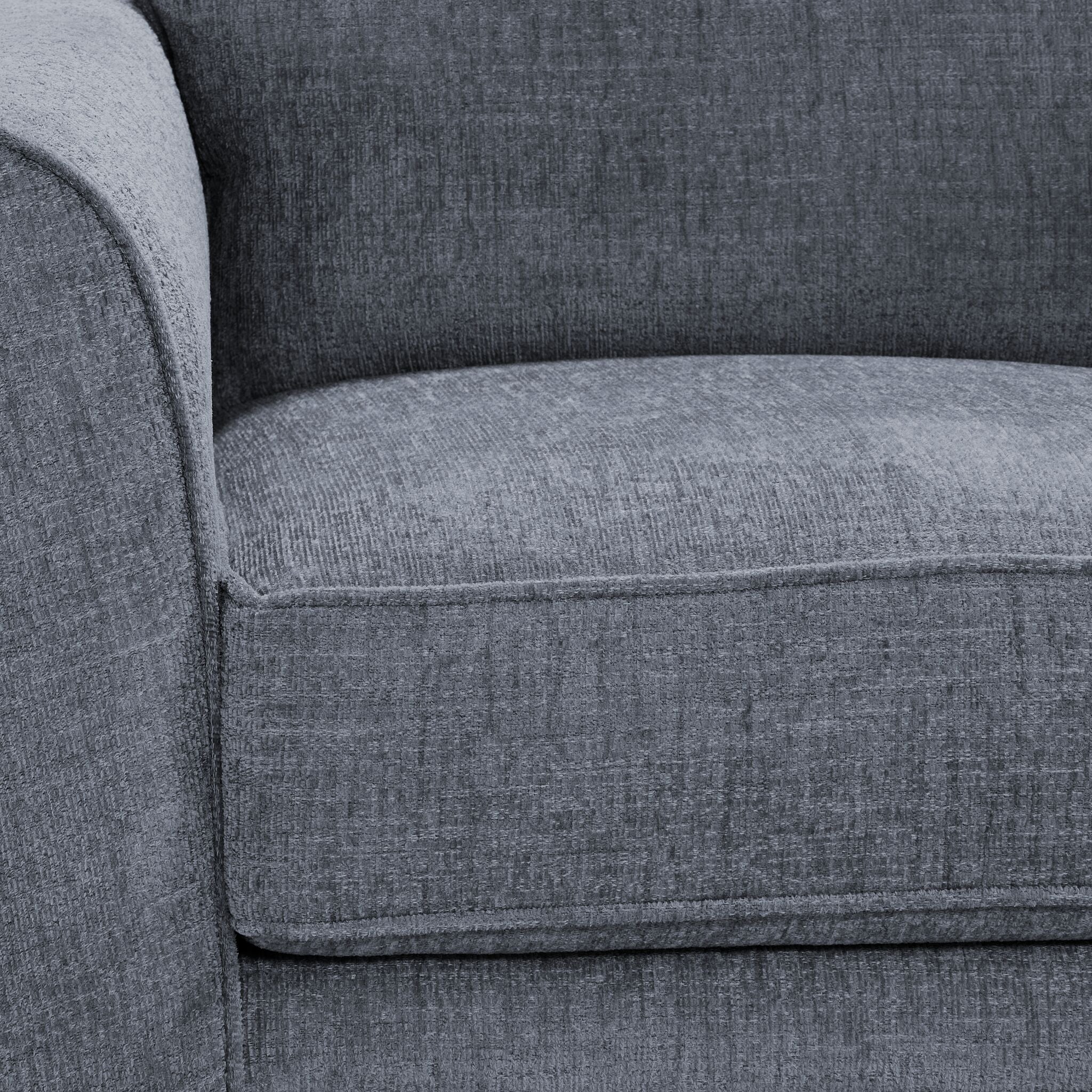 Tilley Sofa and Chair Set - Charcoal - Image 4