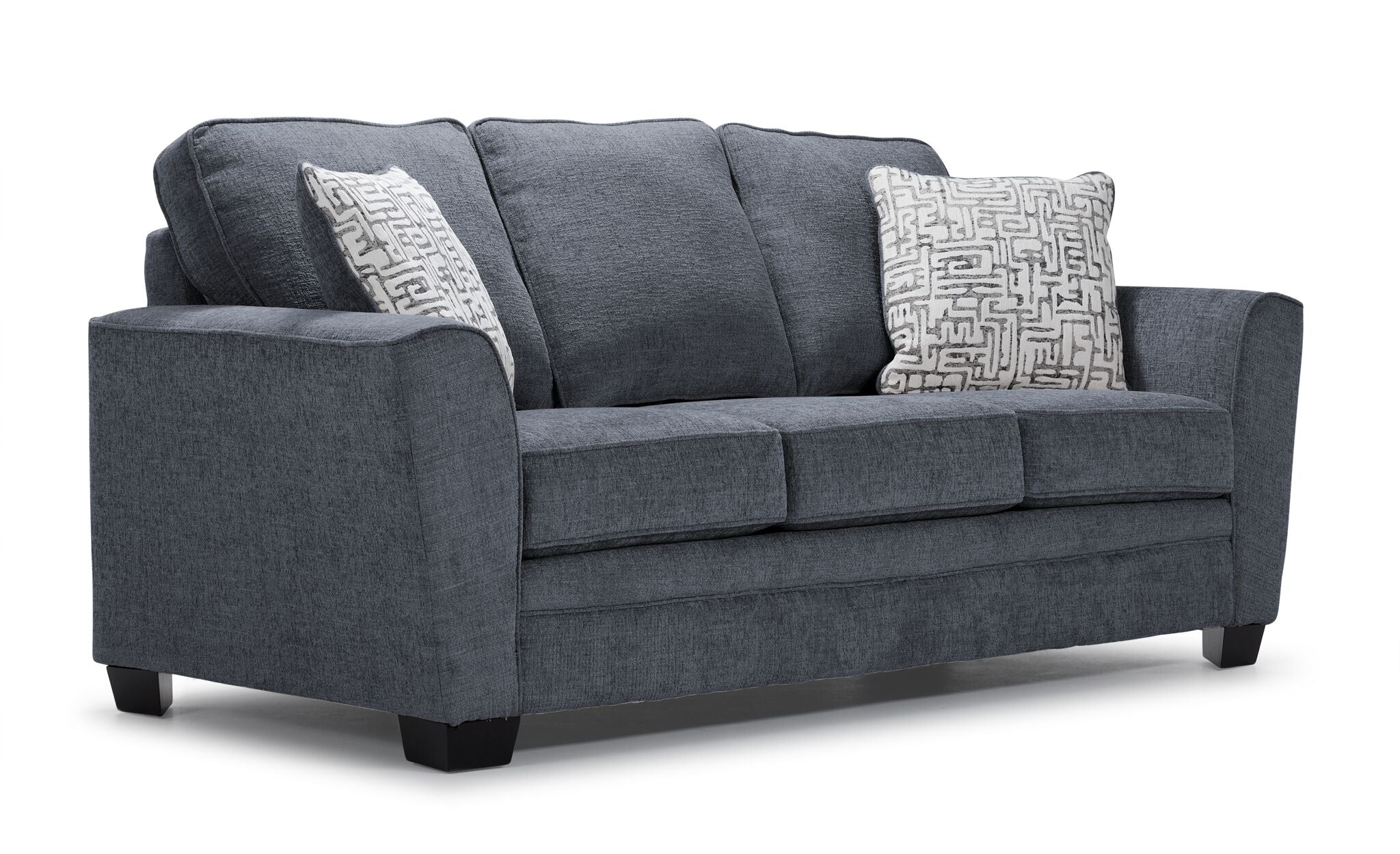 Tilley Sofa, Loveseat and Chair Set - Charcoal - Image 2