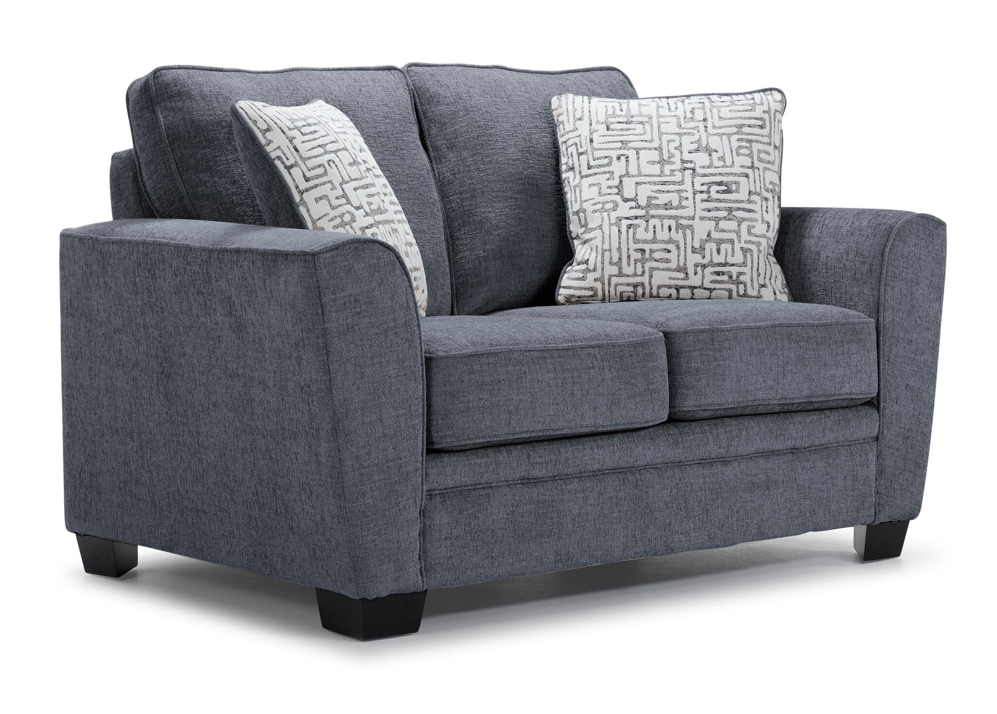 Tilley Sofa, Loveseat and Chair Set - Charcoal - Image 3