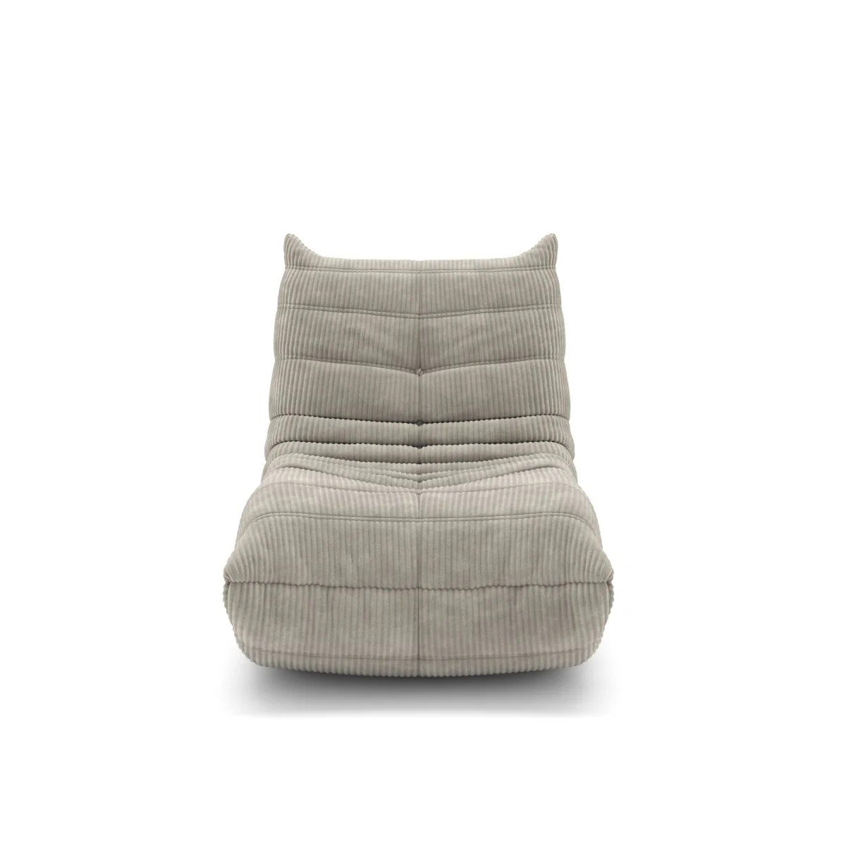 Tobias All-Foam Armless Chair - Beige - Image 3