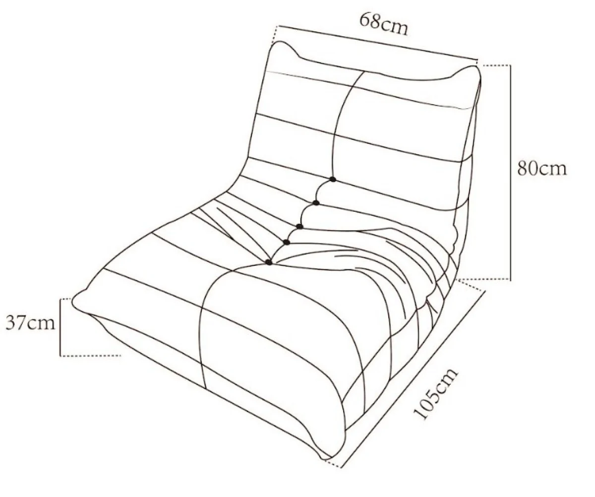 Tobias All-Foam Armless Chair - Beige - Image 7