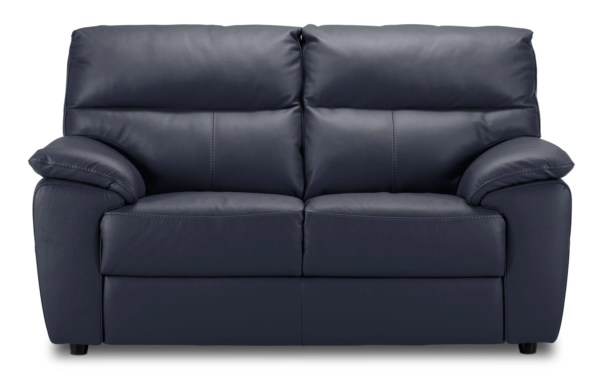 Toscana Leather Loveseat - Navy Blue - Image 2