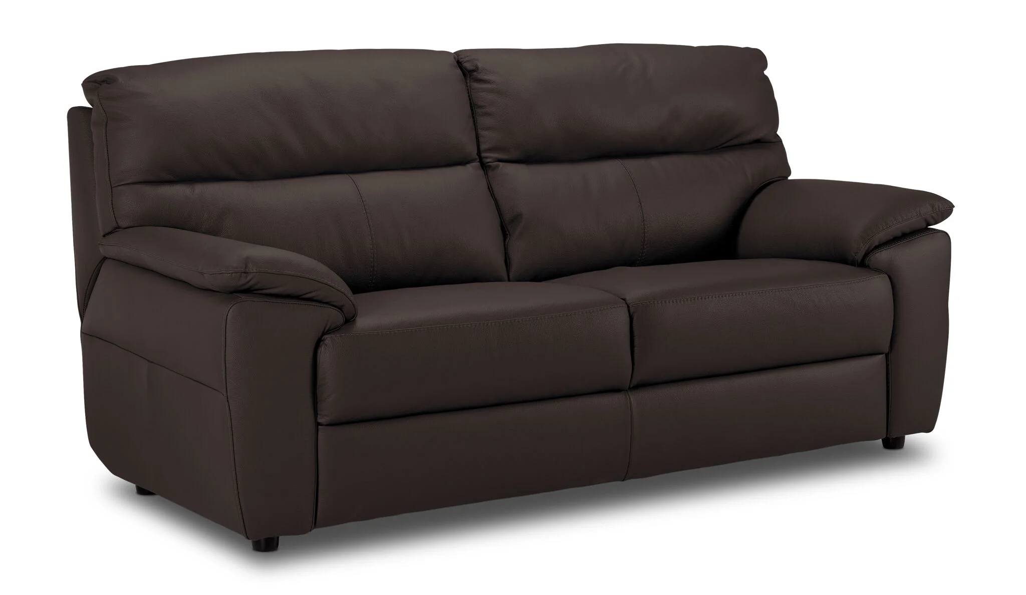 Toscana Leather Sofa and Loveseat Set - Chocolate - Image 2