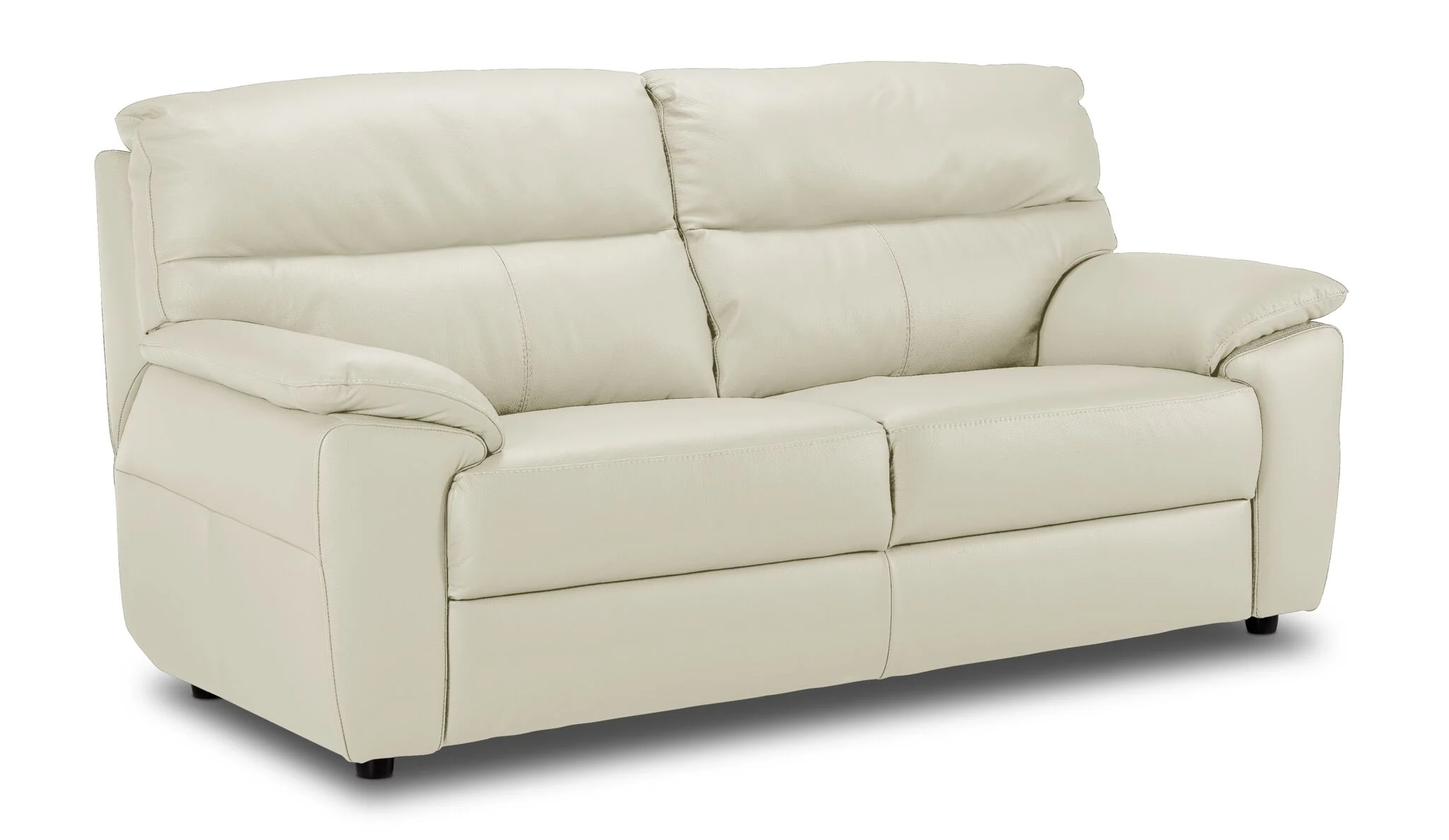 Toscana Leather Sofa and Loveseat Set - White - Image 2