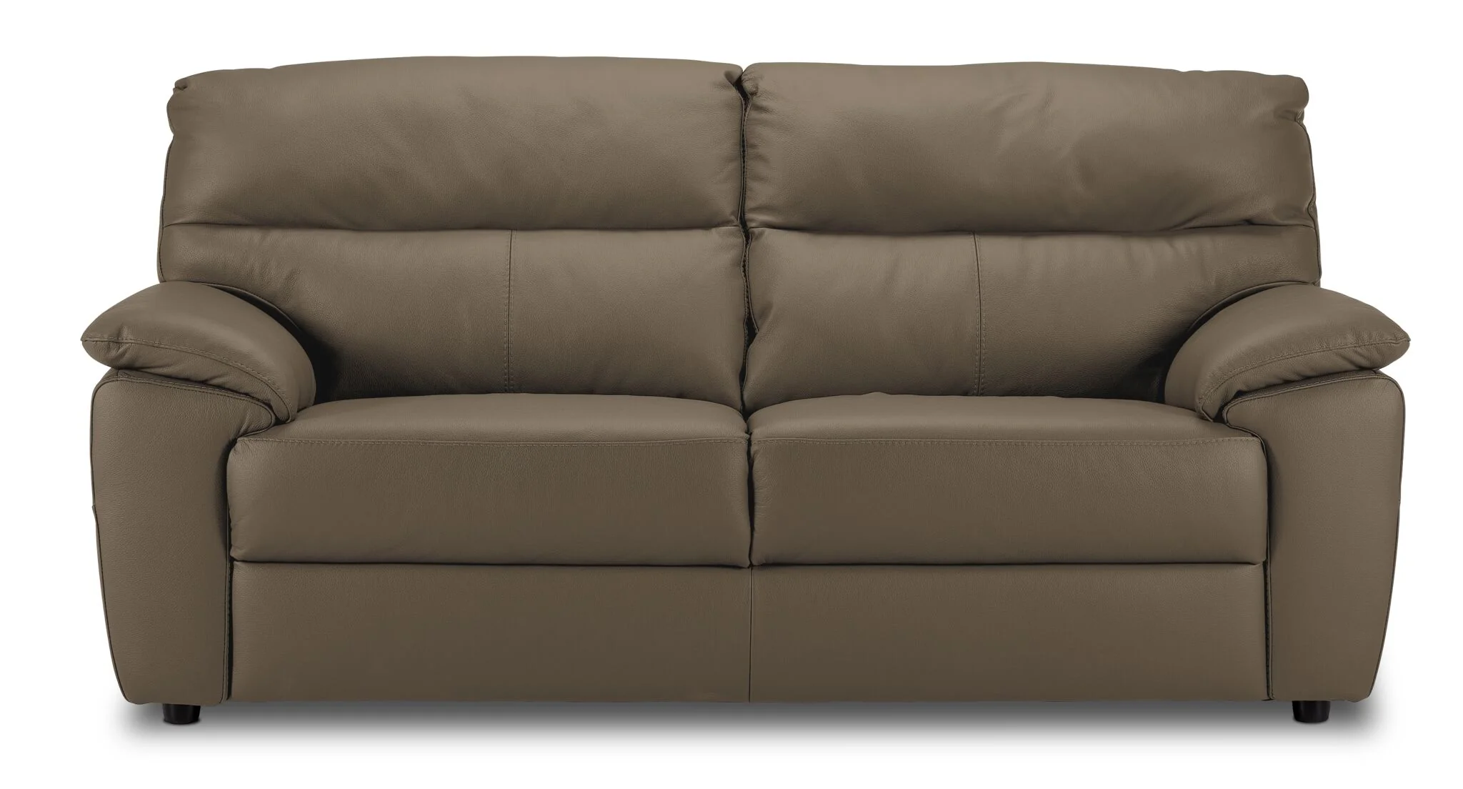 Toscana Leather Sofa - Taupe - Image 2