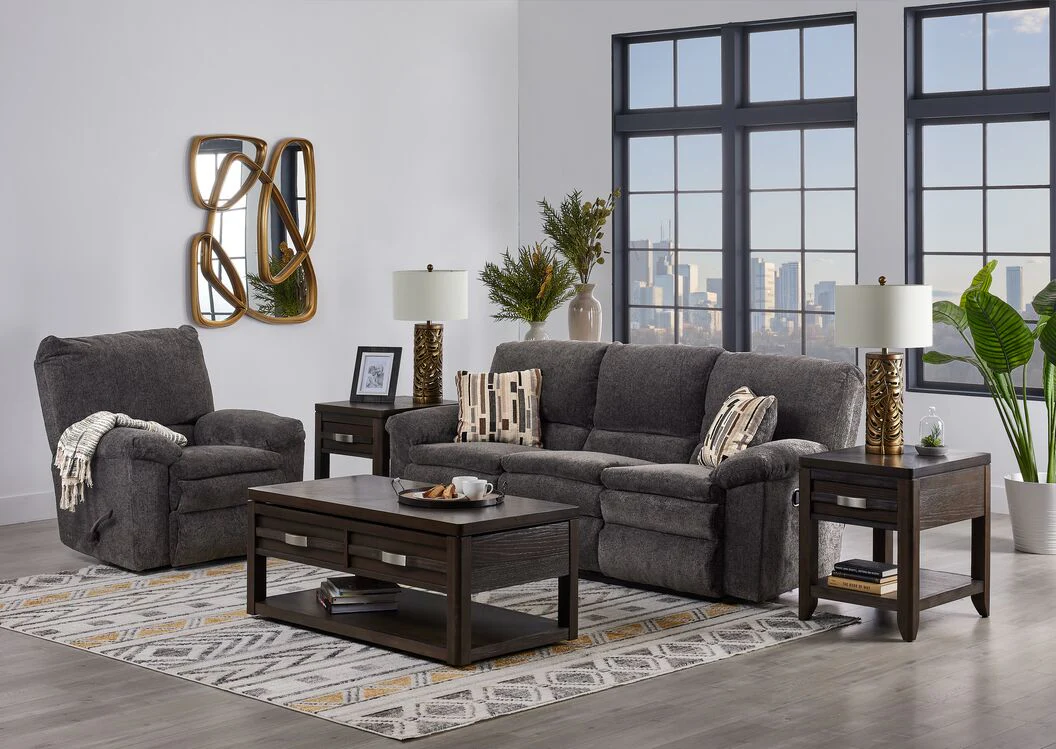 Tosh Reclining Sofa-Pewter - Image 2