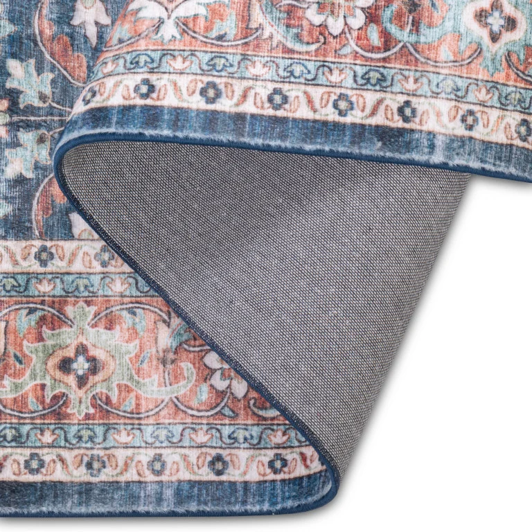 Touch Traditional Rug - 6' x 9' - Red/Blue - Image 2