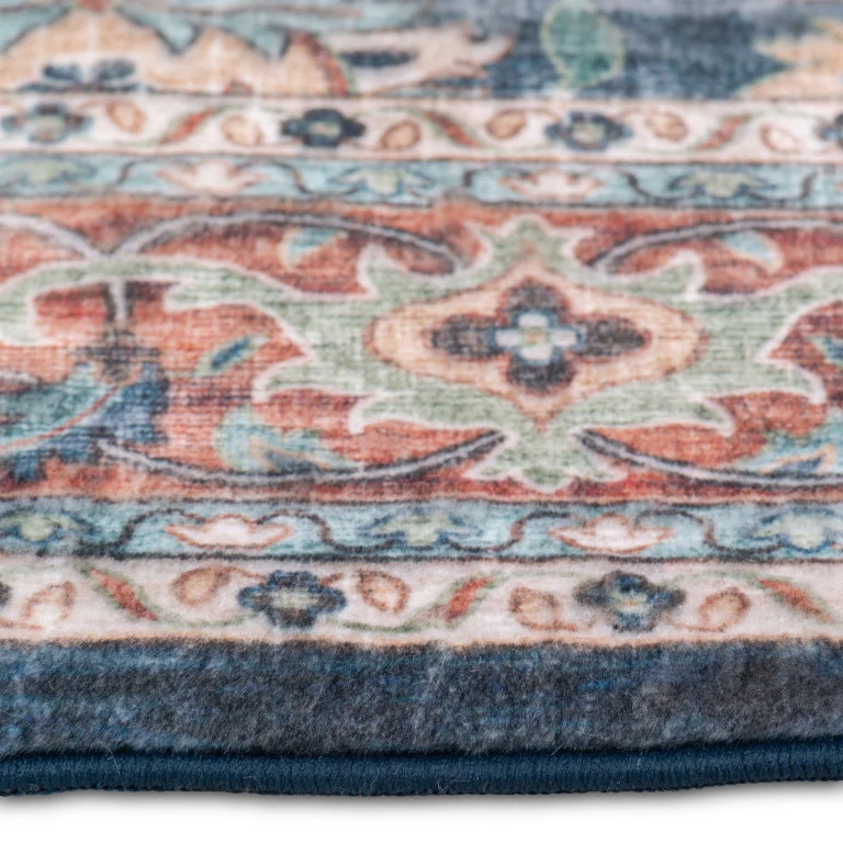 Touch Traditional Rug - 6' x 9' - Red/Blue - Image 5