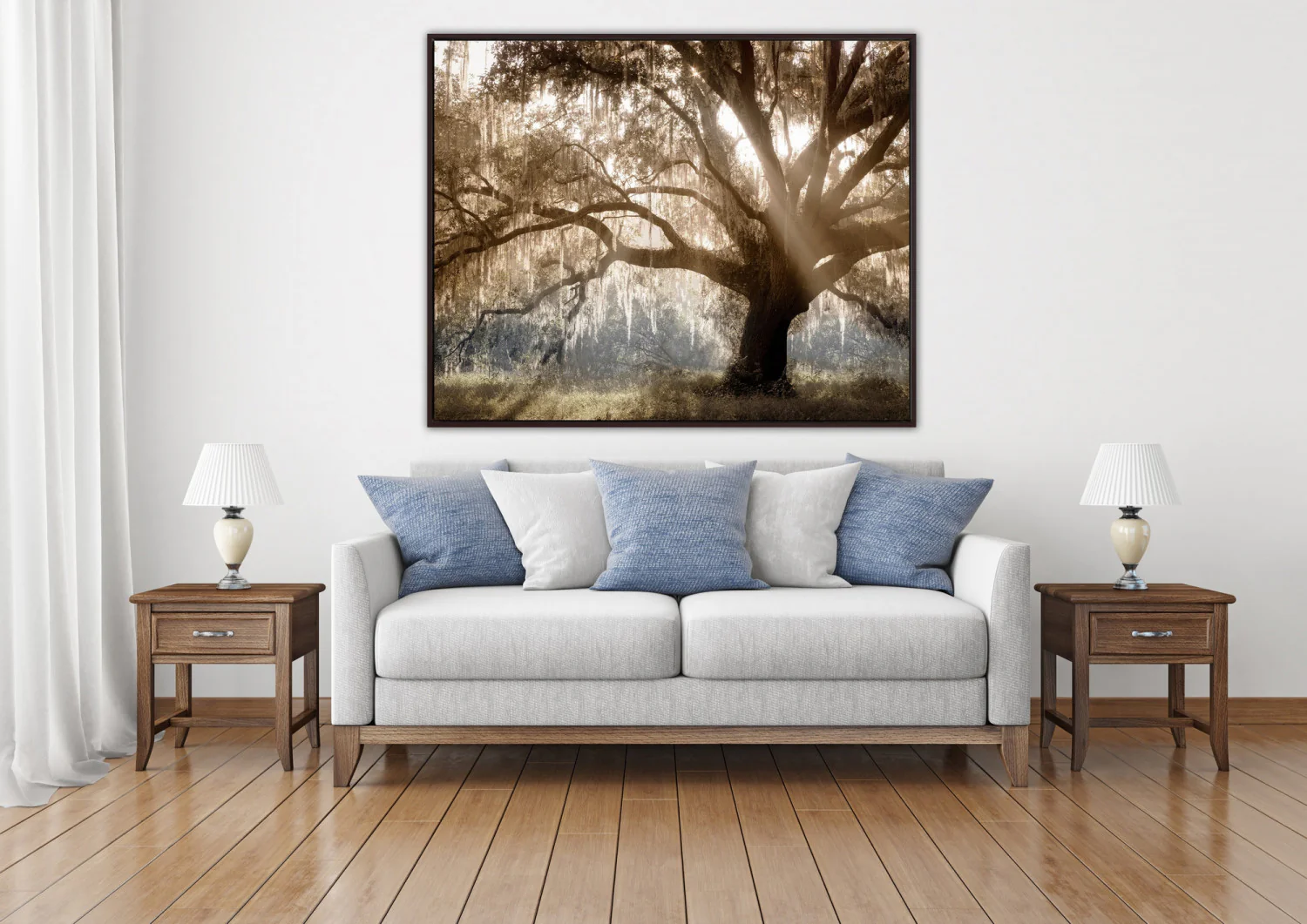Tree of Light Wall Art - Brown - 40 X 50 - Image 2