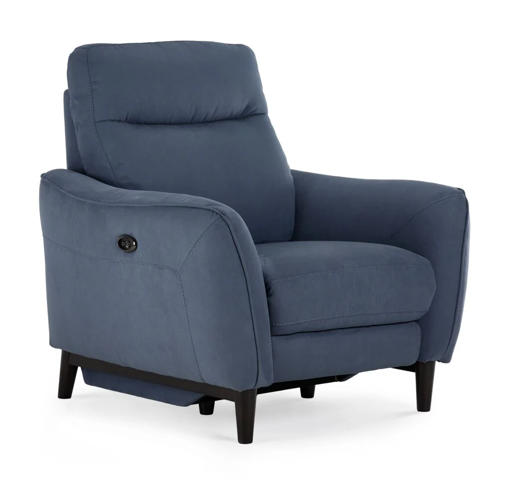 Trevi Power Recliner - Blue - Image 4