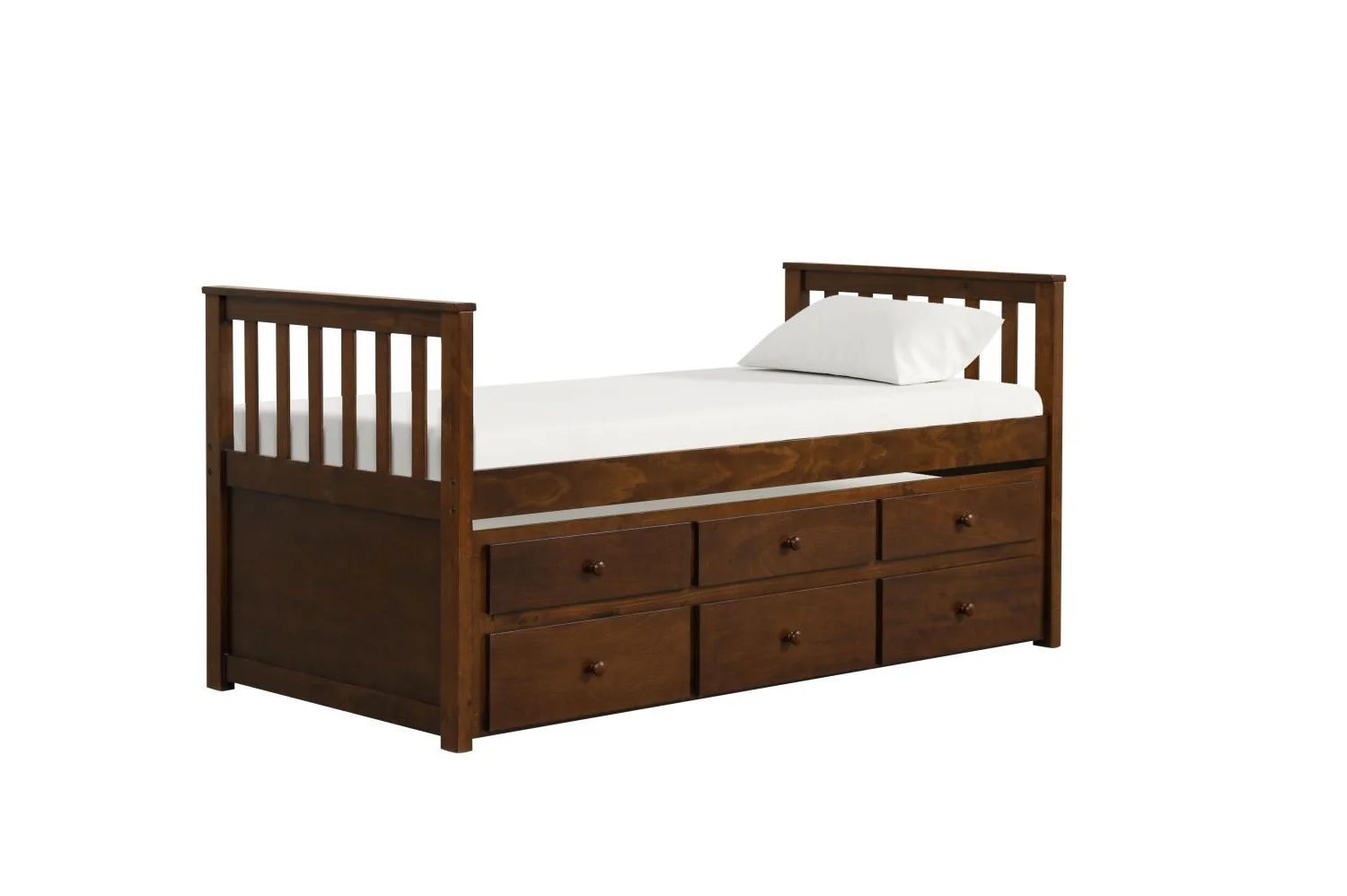 Trudy 6-Piece Twin Captain Bedroom Package with Trundle - Espresso - Image 2
