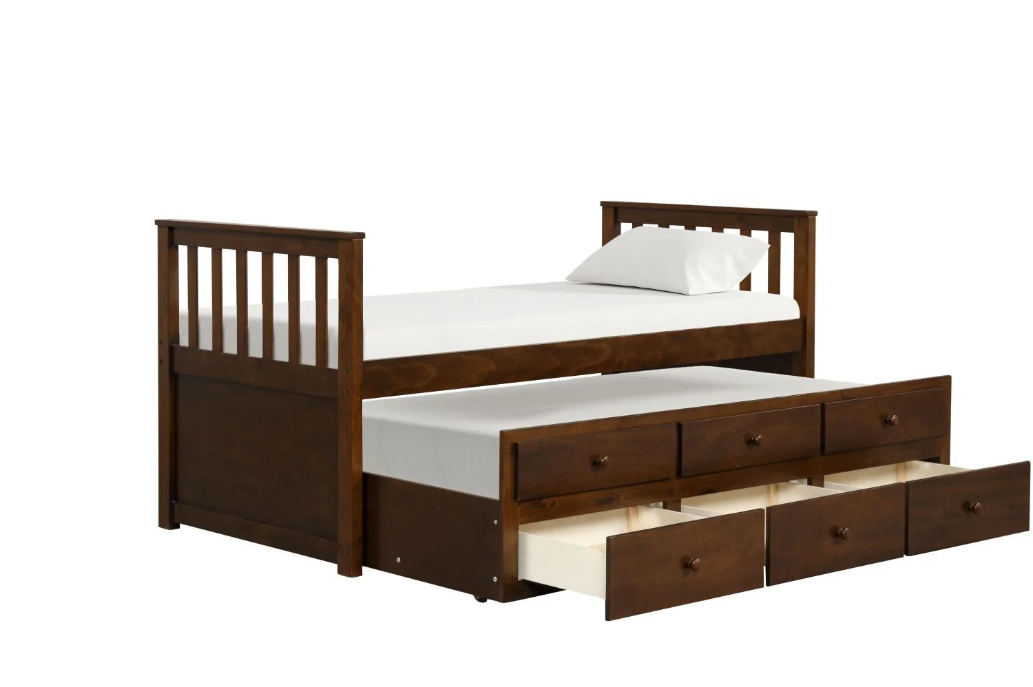 Trudy 6-Piece Twin Captain Bedroom Package with Trundle - Espresso - Image 3