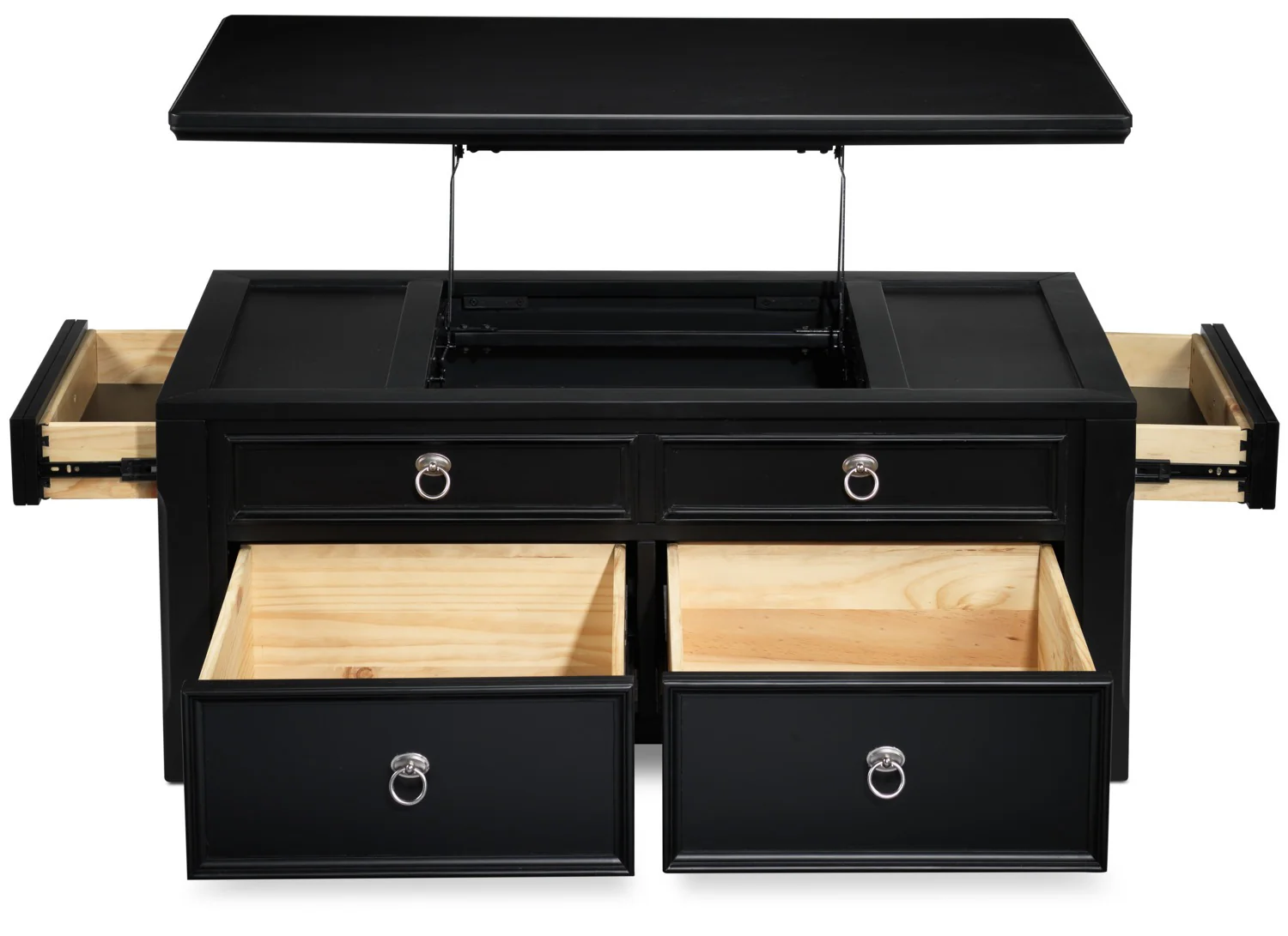 Turner 46" Lift-Top Coffee Table - Black - Image 7