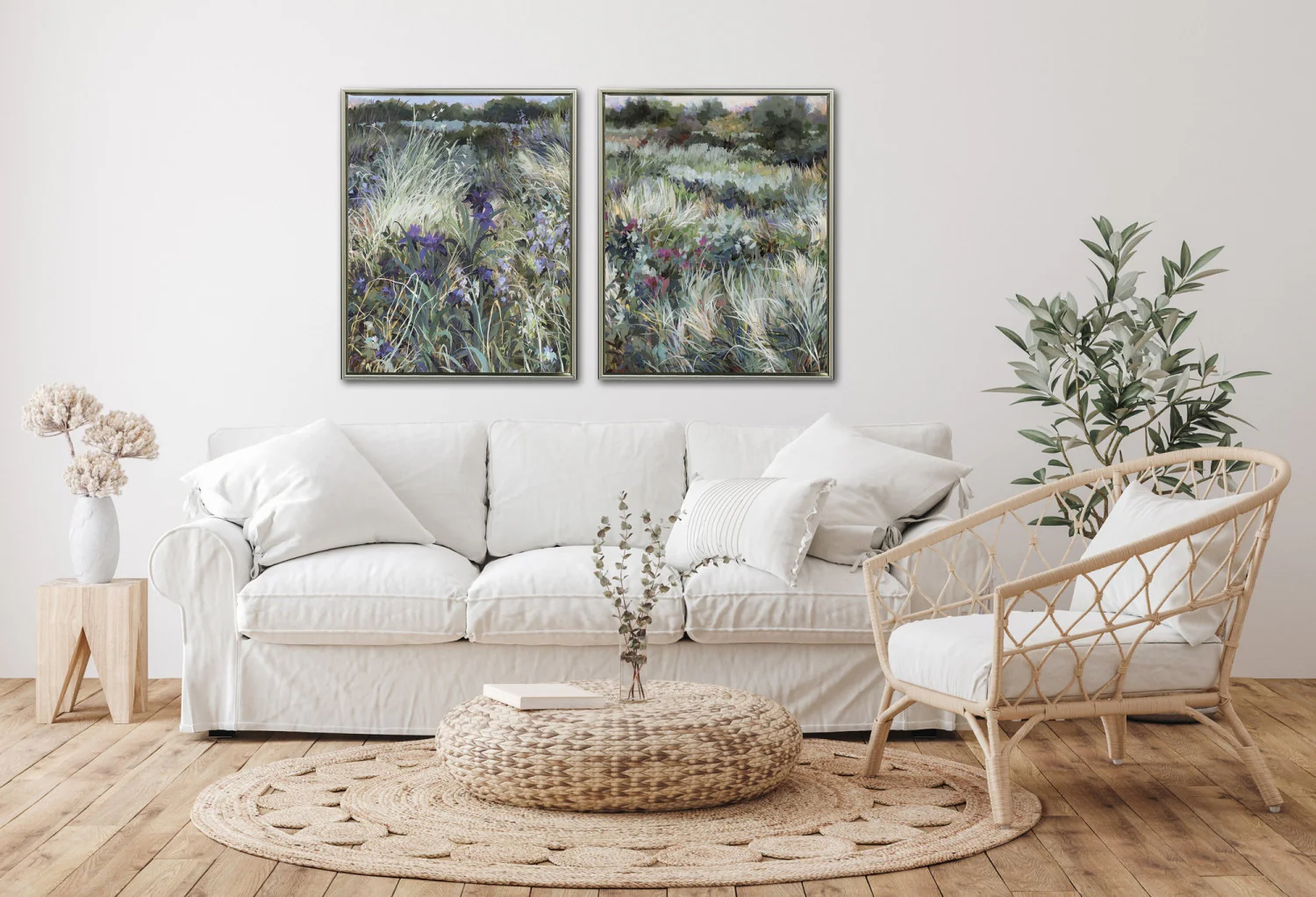 Twilight Meadow I Wall Art - Green/Purple - 30 X 24 - Image 2