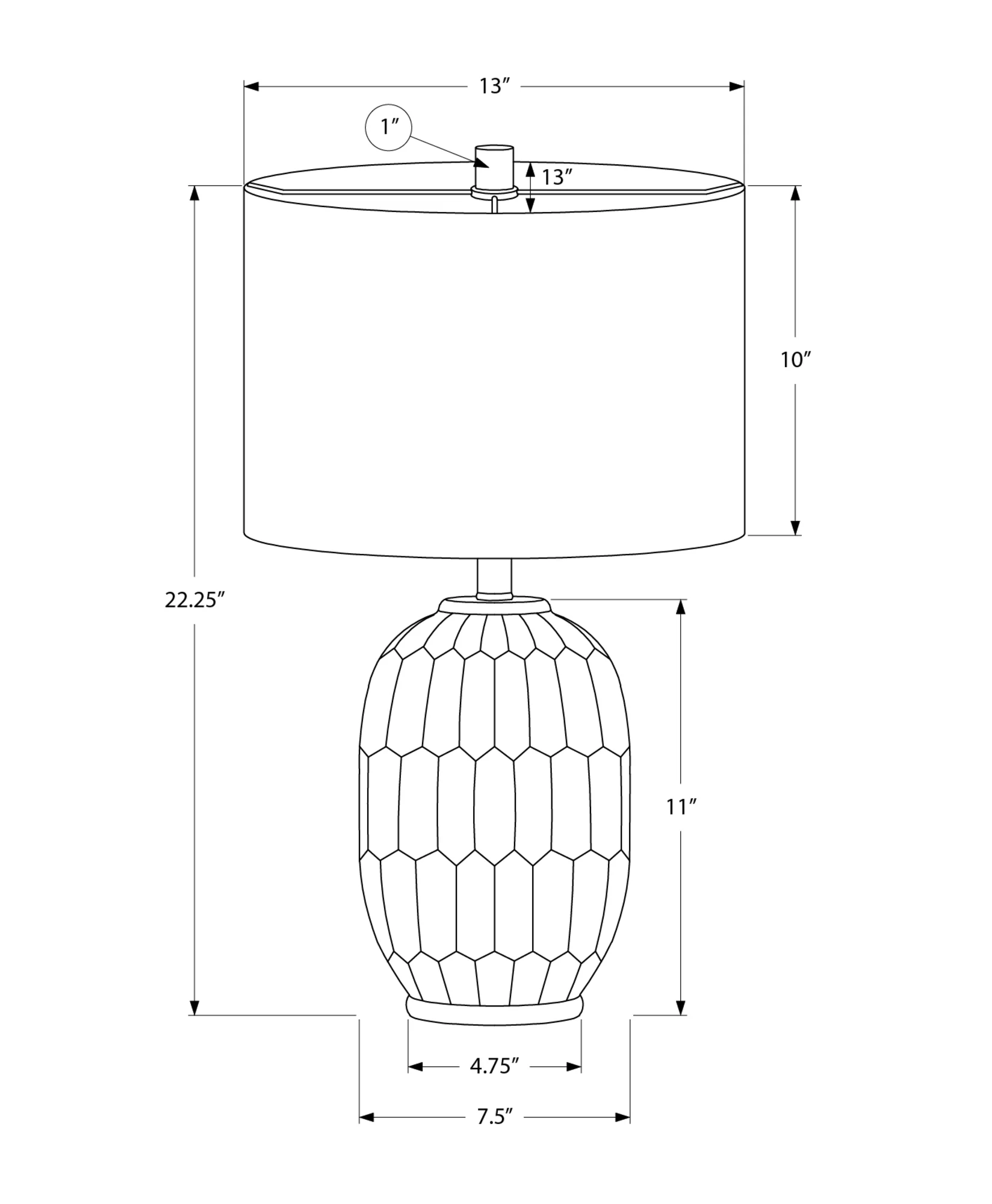 Tyne Table Lamp - Blue - Image 3