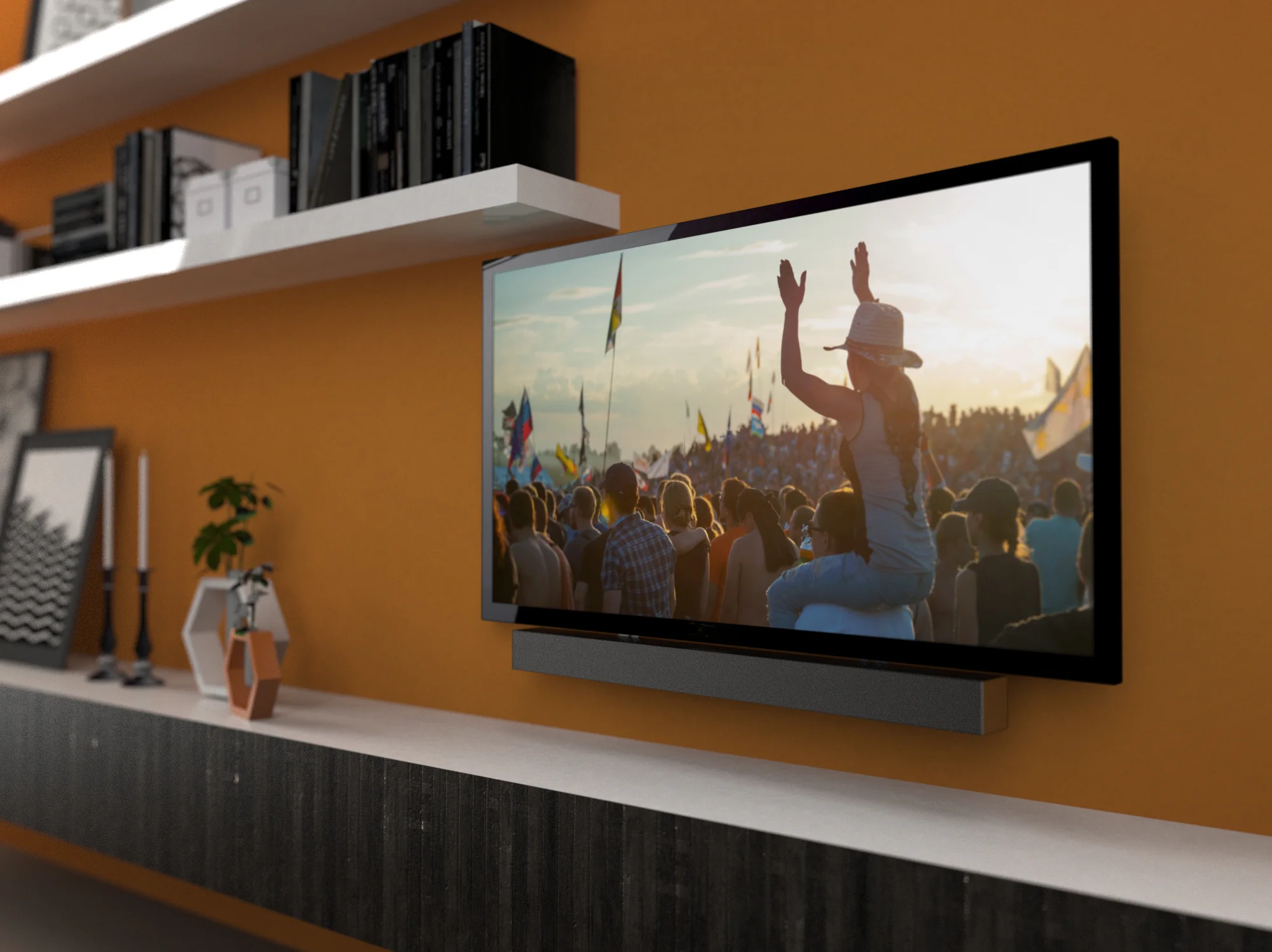 Universal Sound Bar Mount, Compatible With VESA Compliant TVs and Mounts - SB100 - Image 6