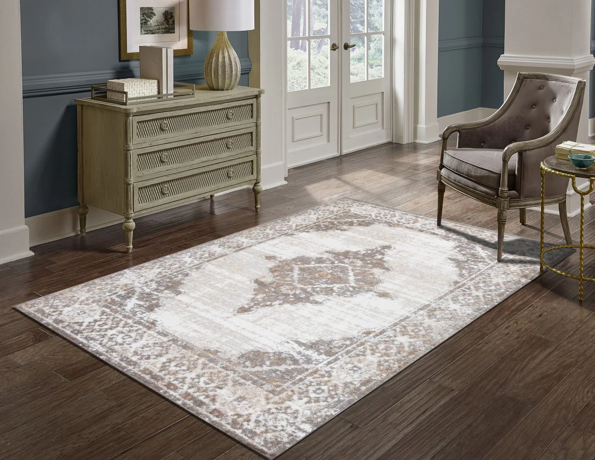 Uptown 8' X 11' Area Rug - Grey/Cream - Image 2