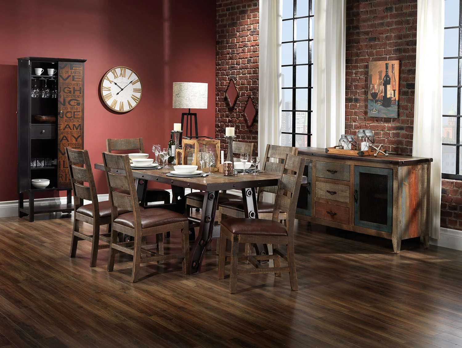 Urban Splendor Side Chair - Rustic Pine - Image 2