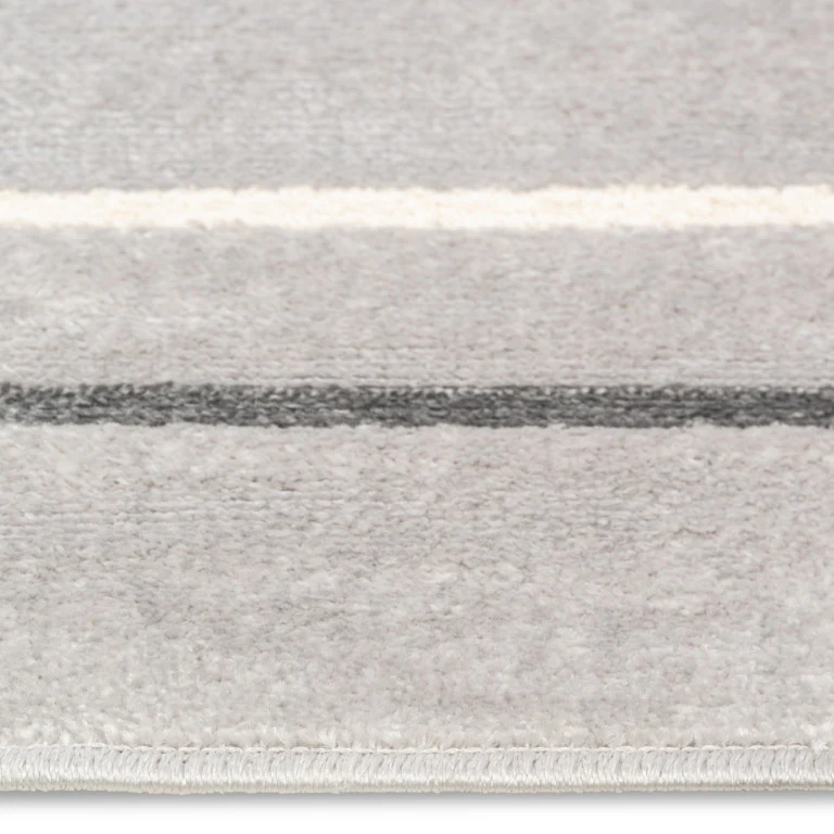 Urbane Modern Rug - 6' x 9' - Grey/Black - Image 4
