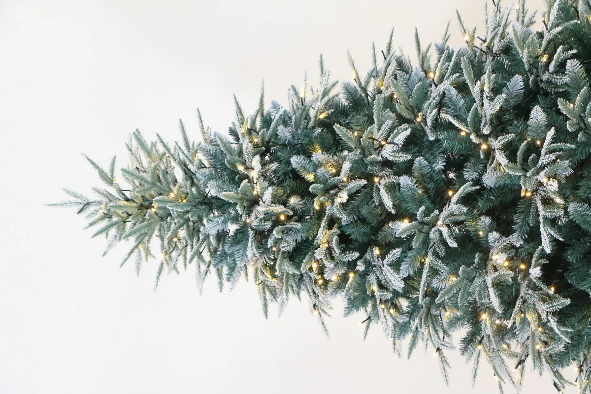 Utrecht 4 Ft Frosted Colorado ICY-Blue Pine Christmas Tree Pre-lit with LED Lights - Warm White - Image 5