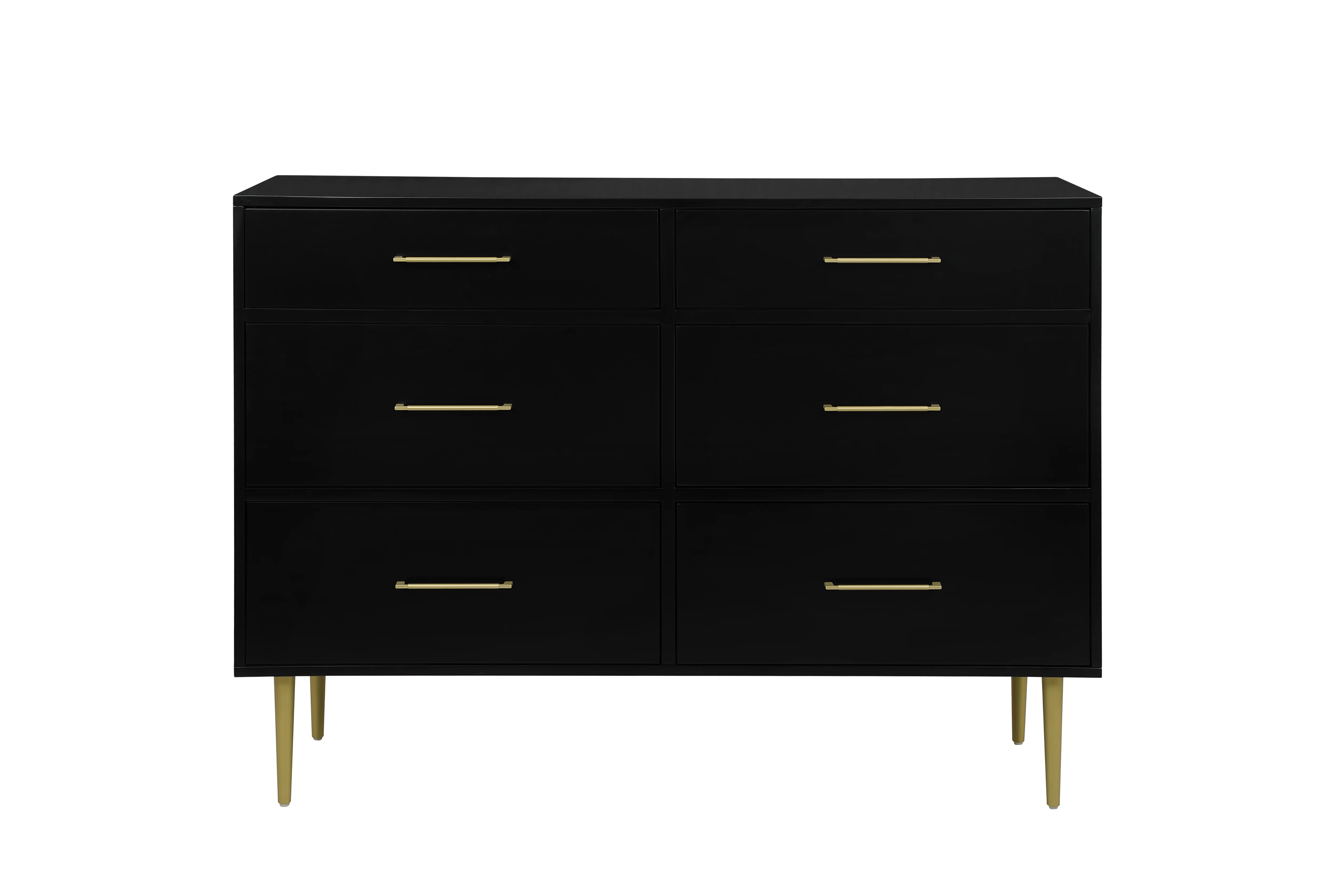 Valerie Glam 6 Drawer Dresser - Black - Image 3
