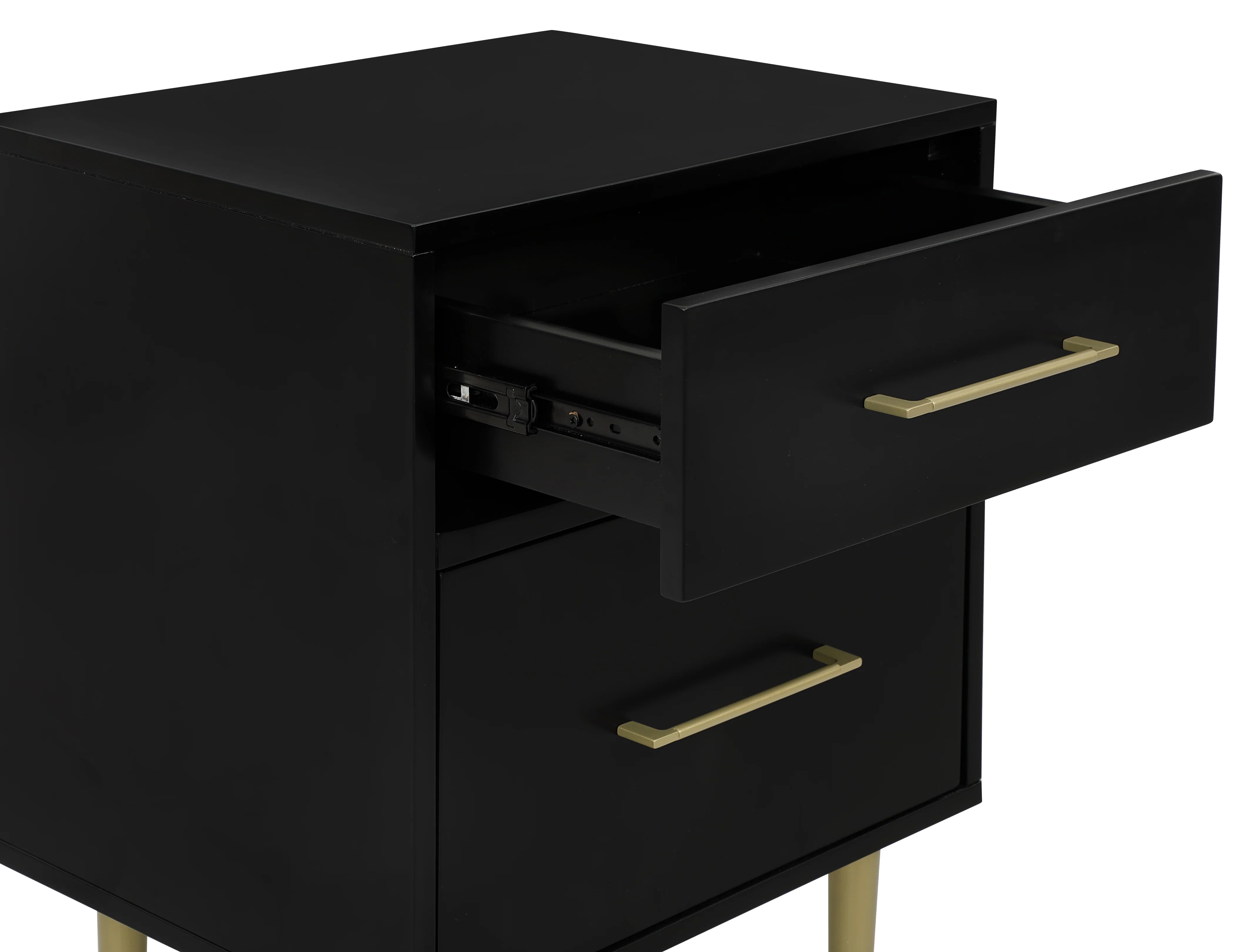Valerie Glam Night Table - Black - Image 4