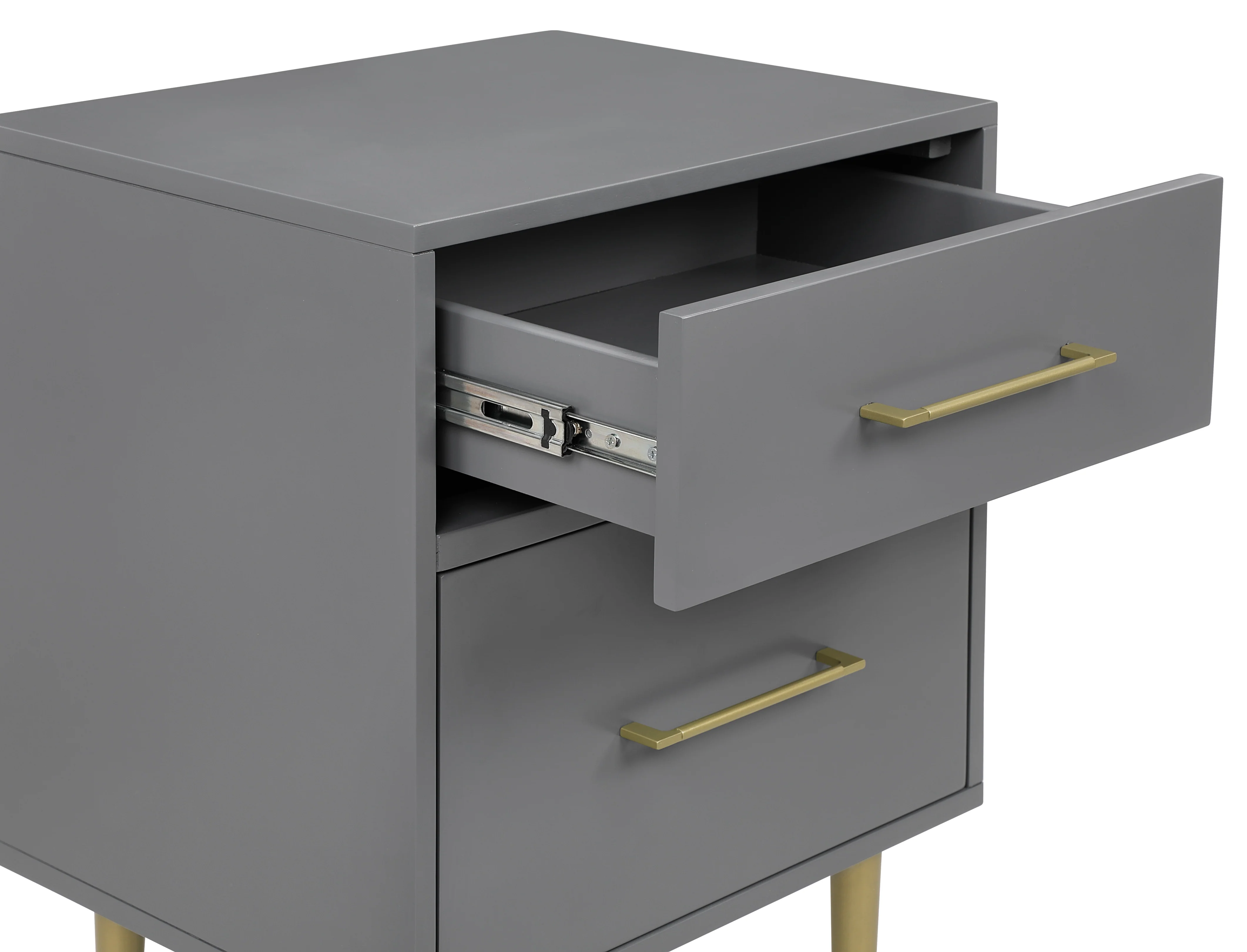 Valerie Glam Night Table - Dark Grey - Image 4