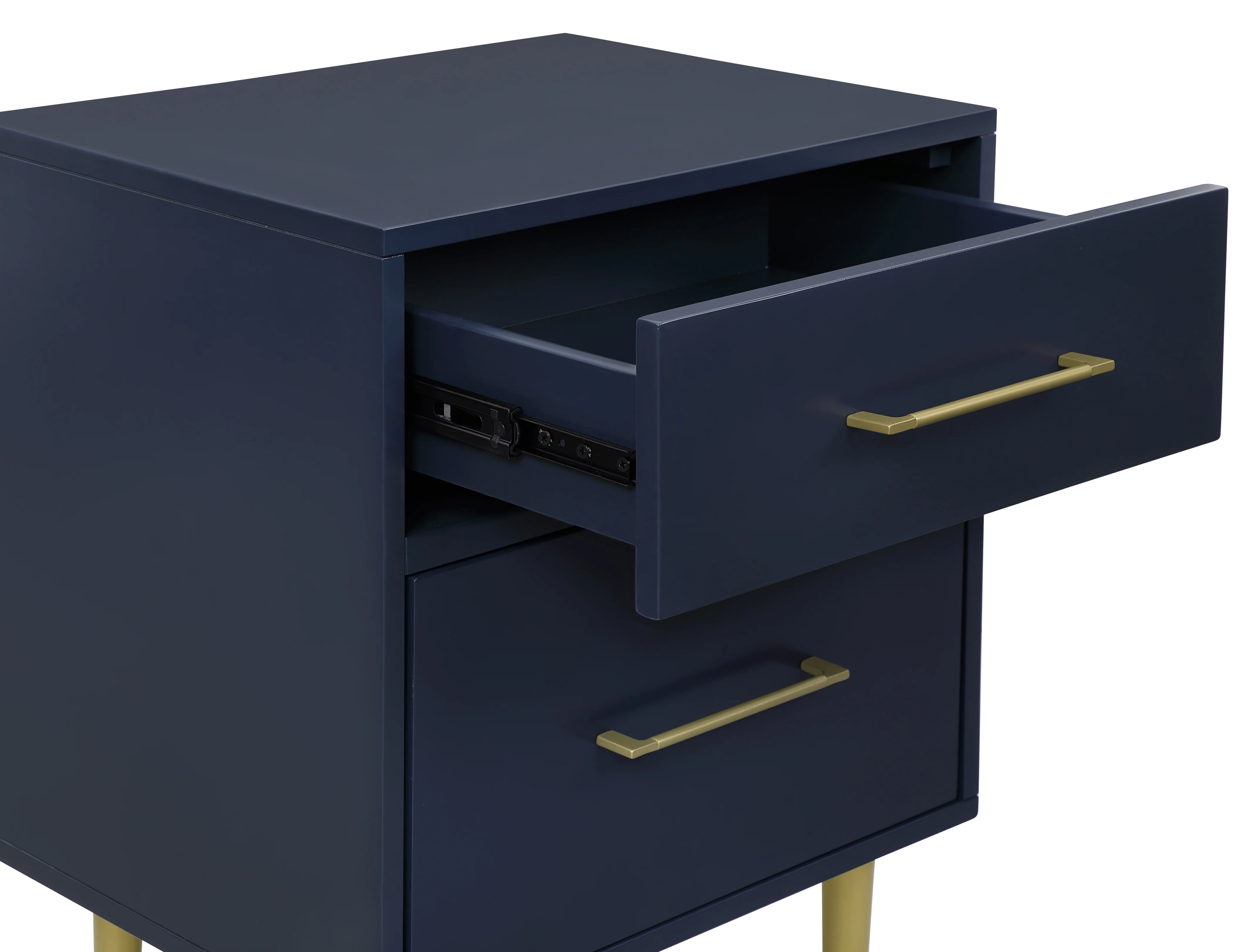 Valerie Glam Night Table - Navy - Image 4