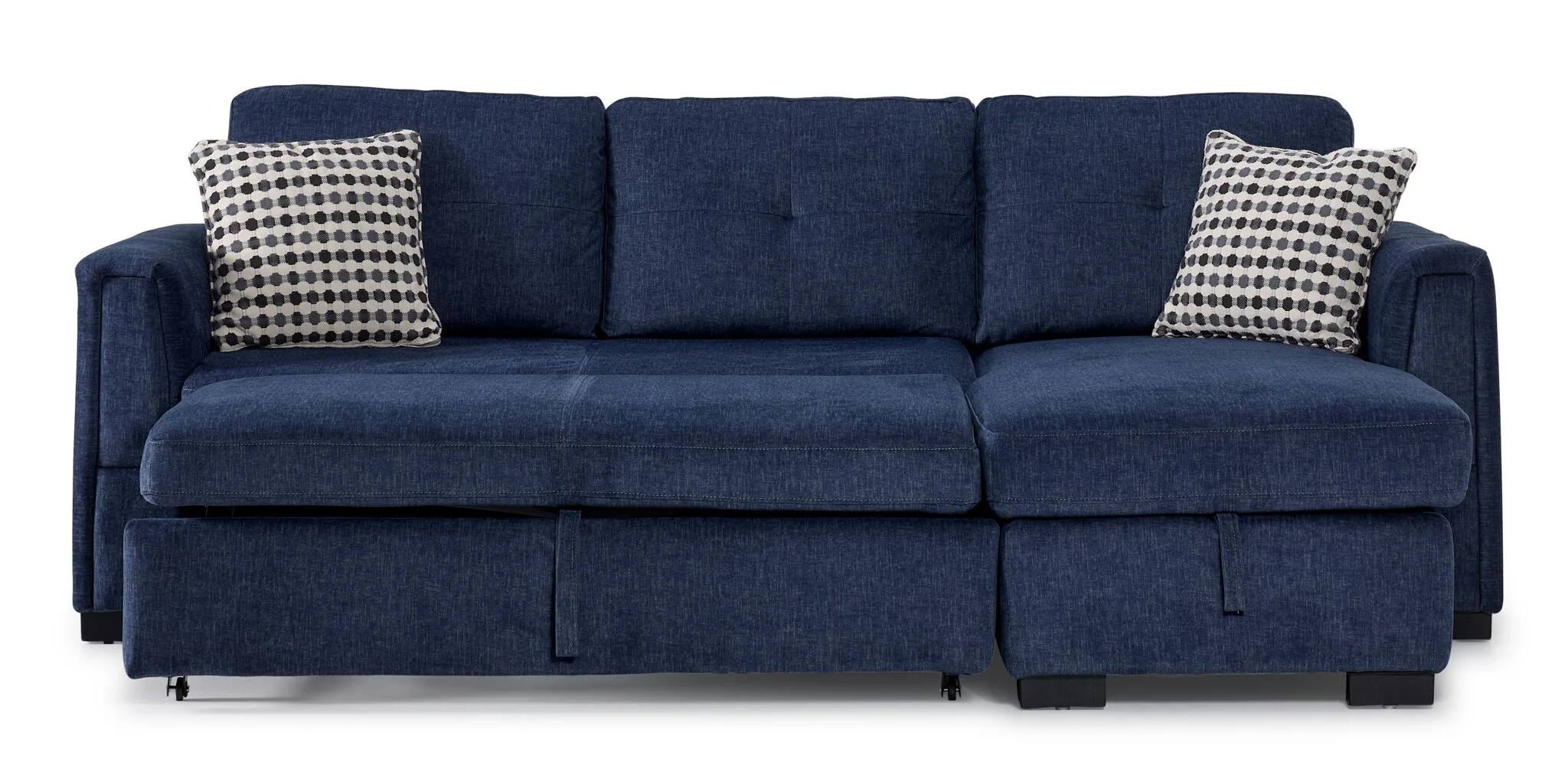 Vance Pop-Up Sofa Bed - Blue - Image 4