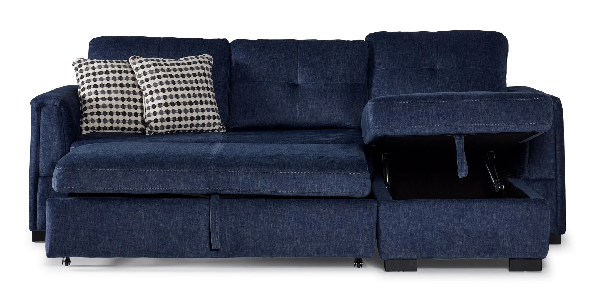 Vance Pop-Up Sofa Bed - Blue - Image 6