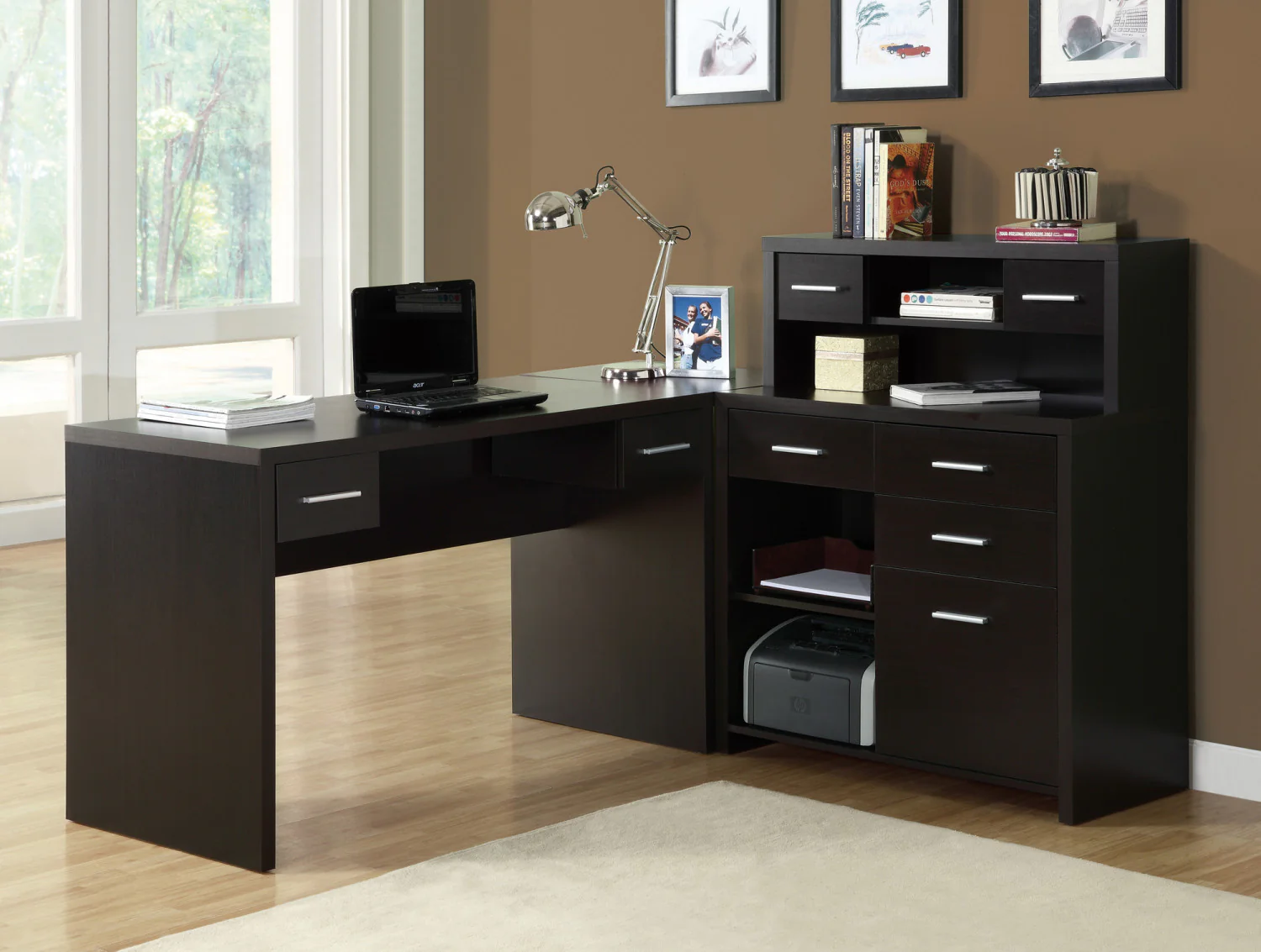 Varo Desk - Espresso Brown - Image 2