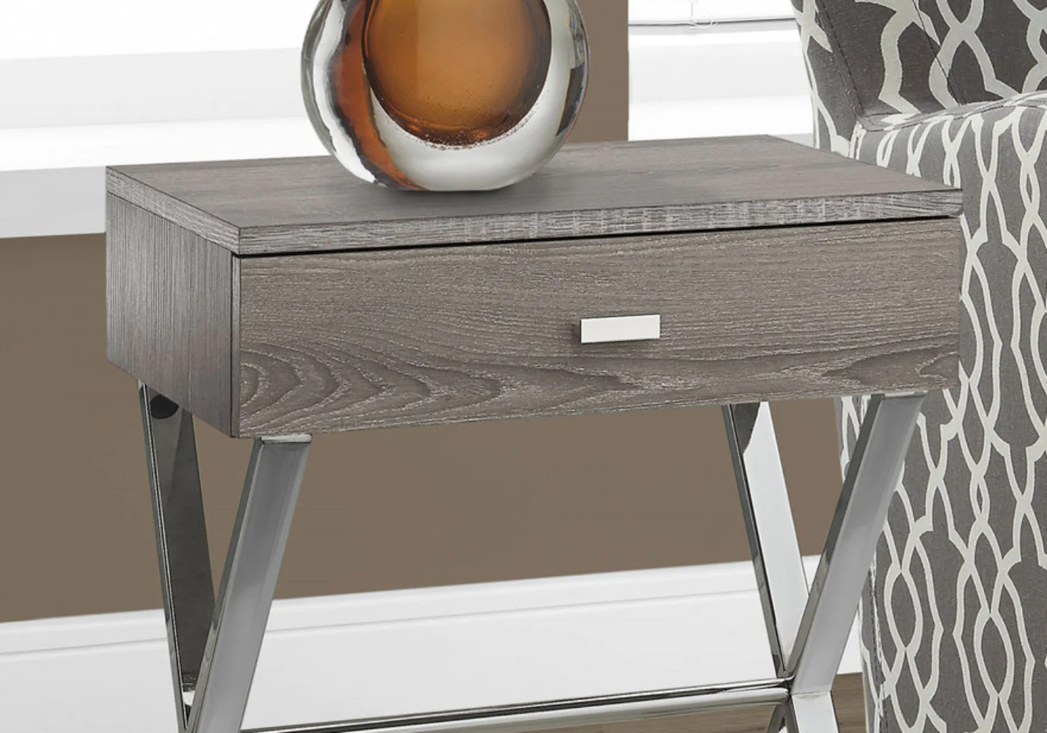 Vell Side Table - Taupe - Image 5